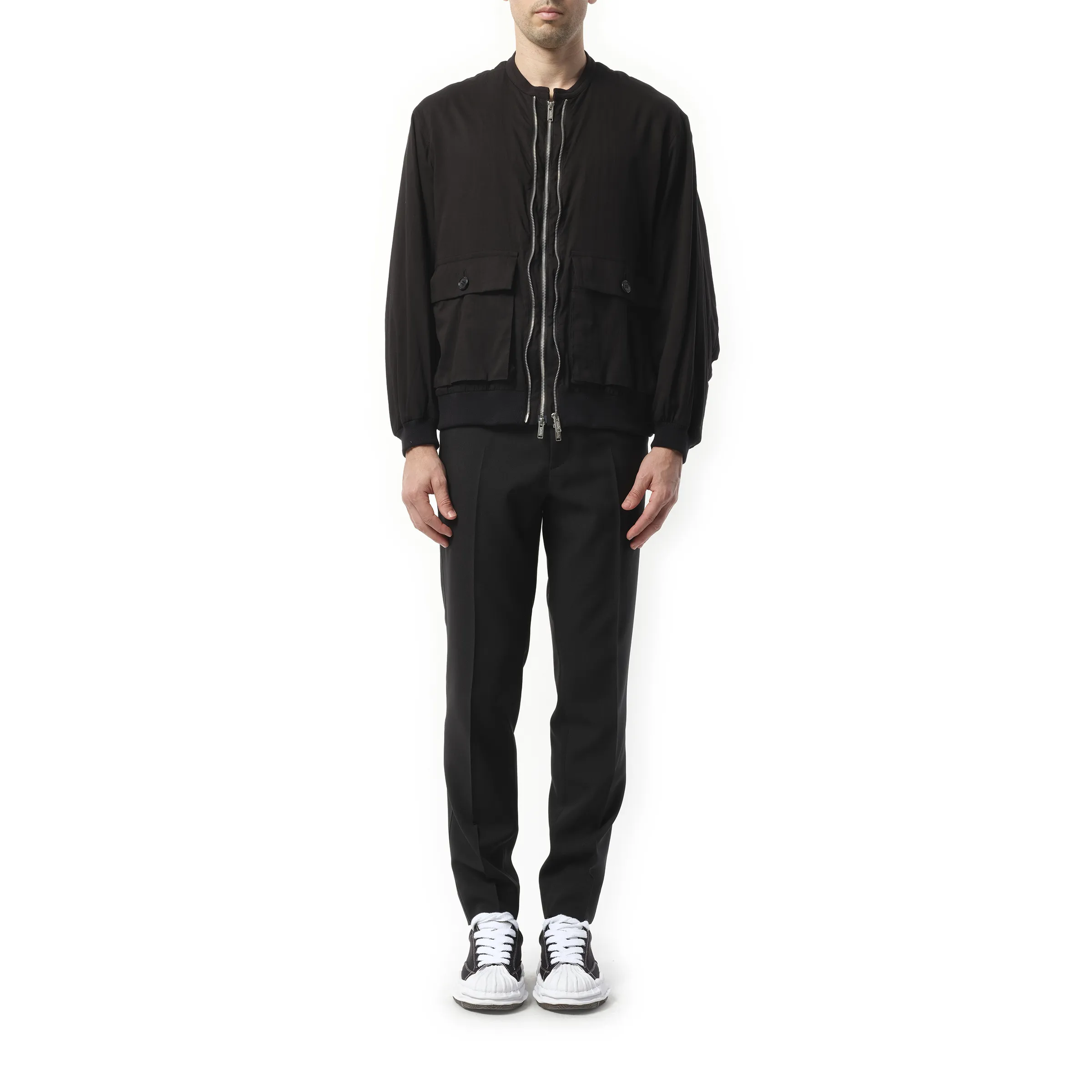 Double Zip Blouson in Black sold by MARAIS product image thumbnail 4