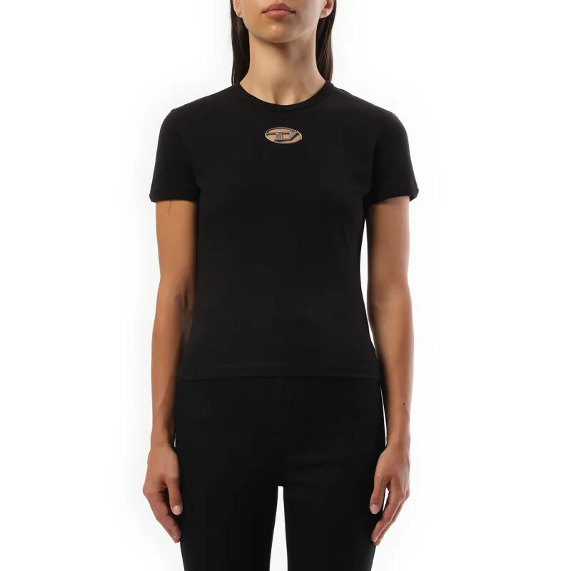 T-Uncutie D Logo T-Shirt in Black made by Diesel