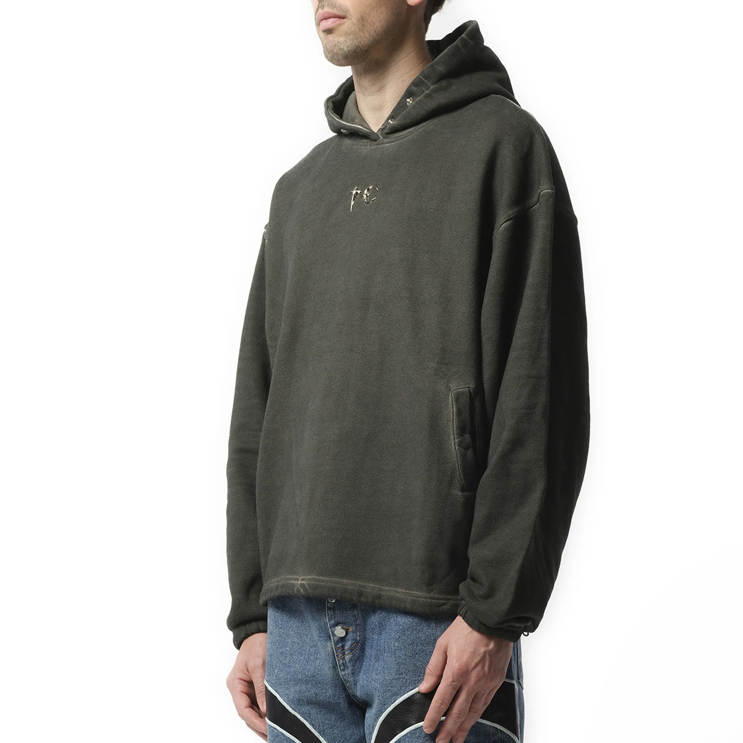 Color Emblem Hoodie in Khaki sold by MARAIS product image thumbnail 5