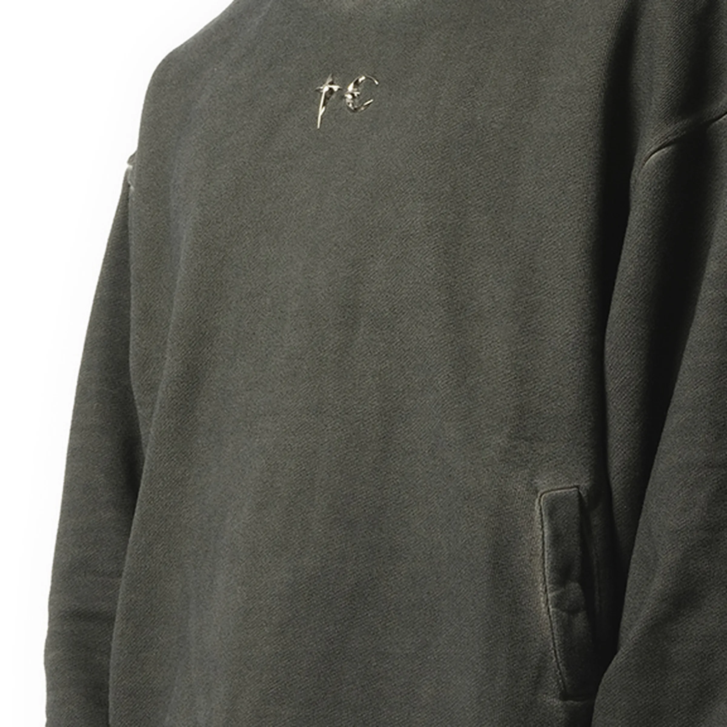 Color Emblem Hoodie in Khaki sold by MARAIS product image thumbnail 3