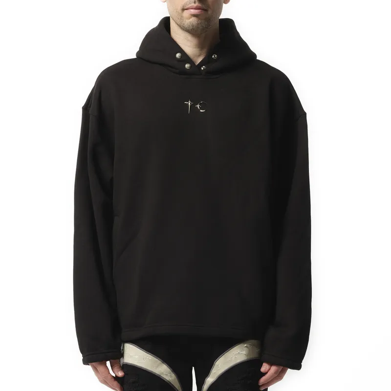 Color Emblem Hoodie in Black sold by MARAIS