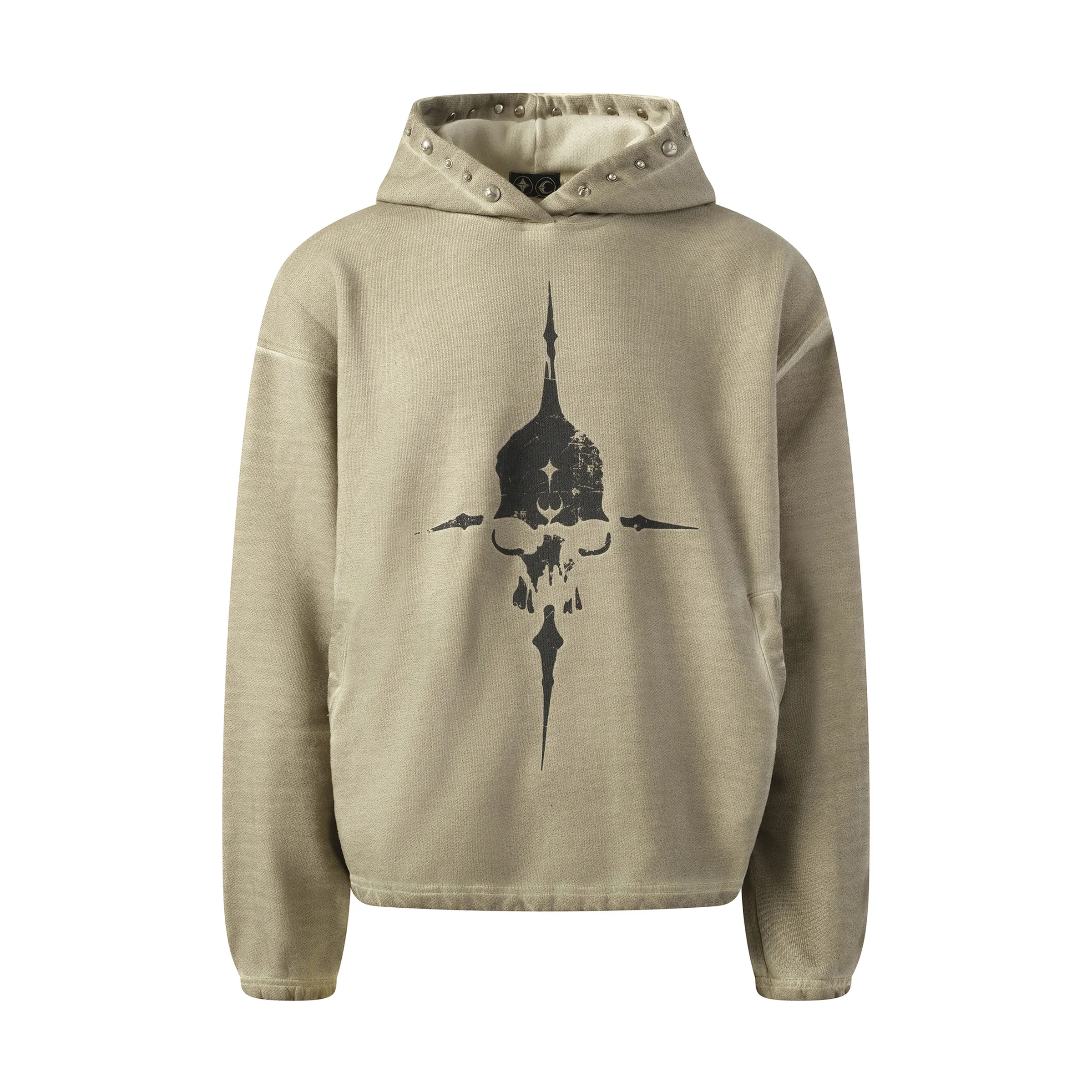 Peace Stud Hoodie in Beige sold by MARAIS product image thumbnail 2