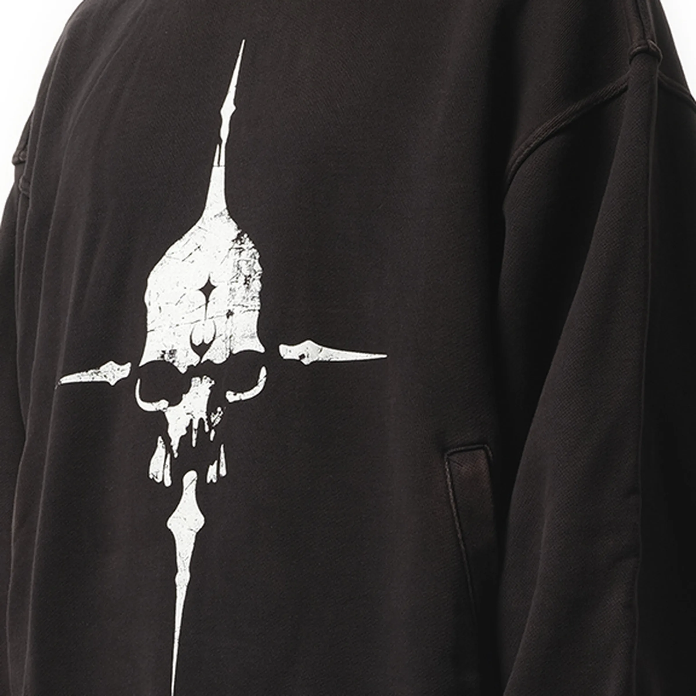 Peace Stud Hoodie in Black sold by MARAIS product image thumbnail 3