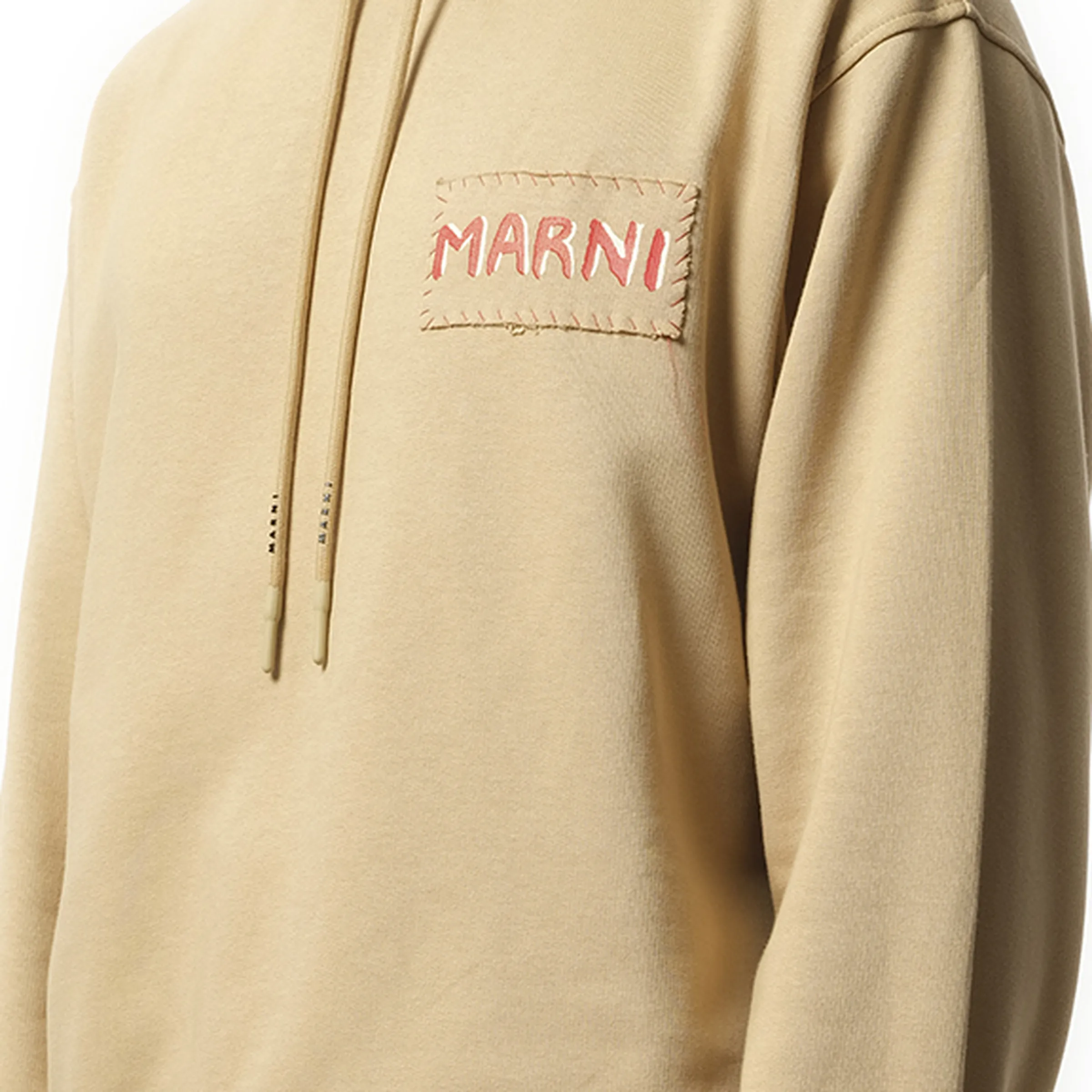 Logo Patch Hoodie in Winter Wheat sold by MARAIS product image thumbnail 3
