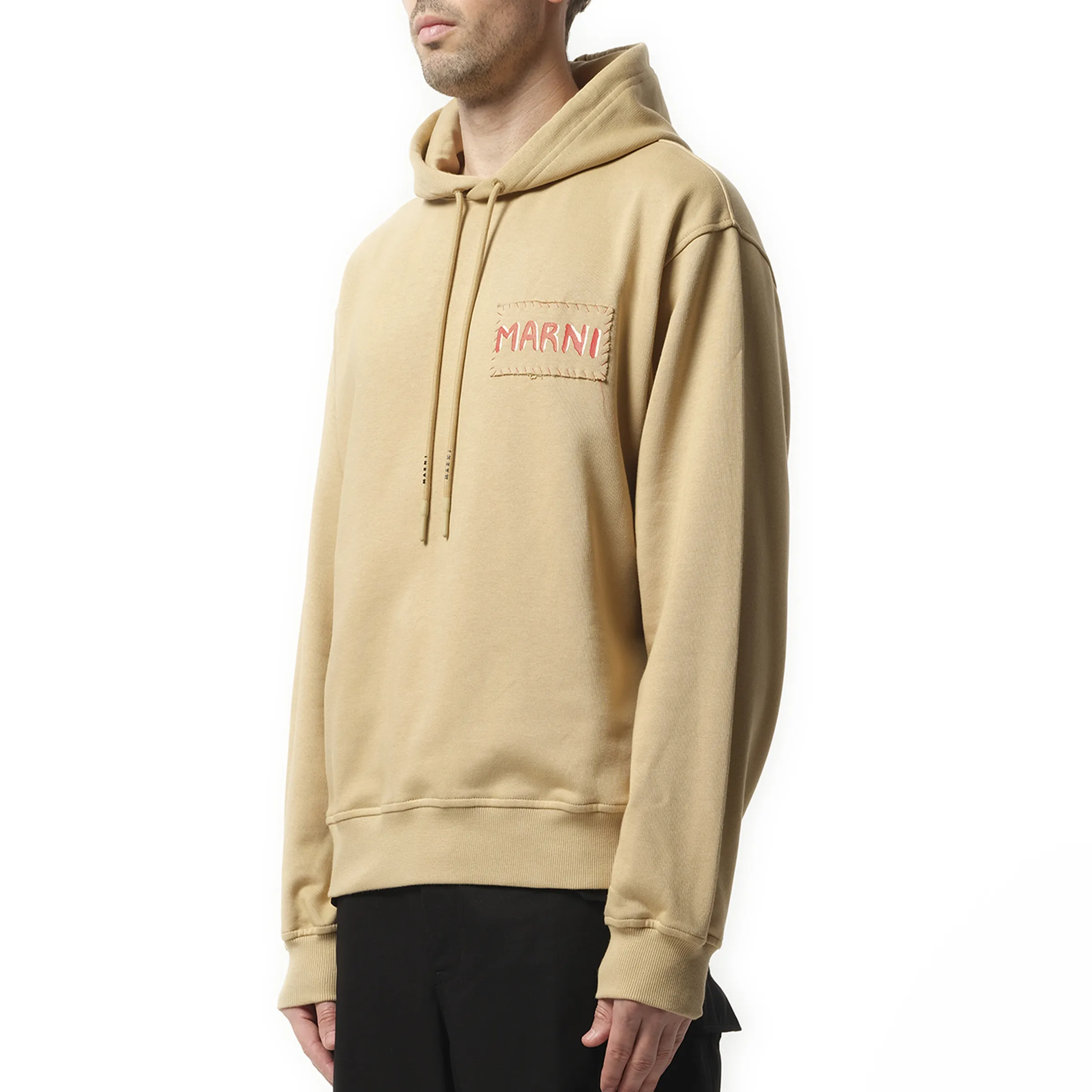 Logo Patch Hoodie in Winter Wheat sold by MARAIS product image thumbnail 5