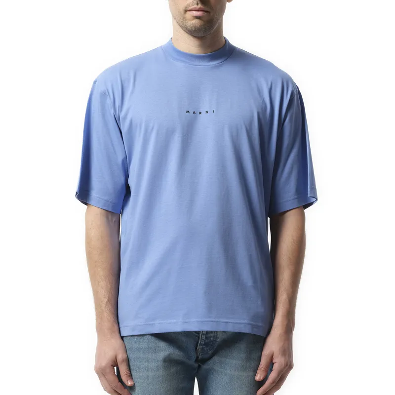 Logo T-Shirt in Blue Lilac sold by MARAIS