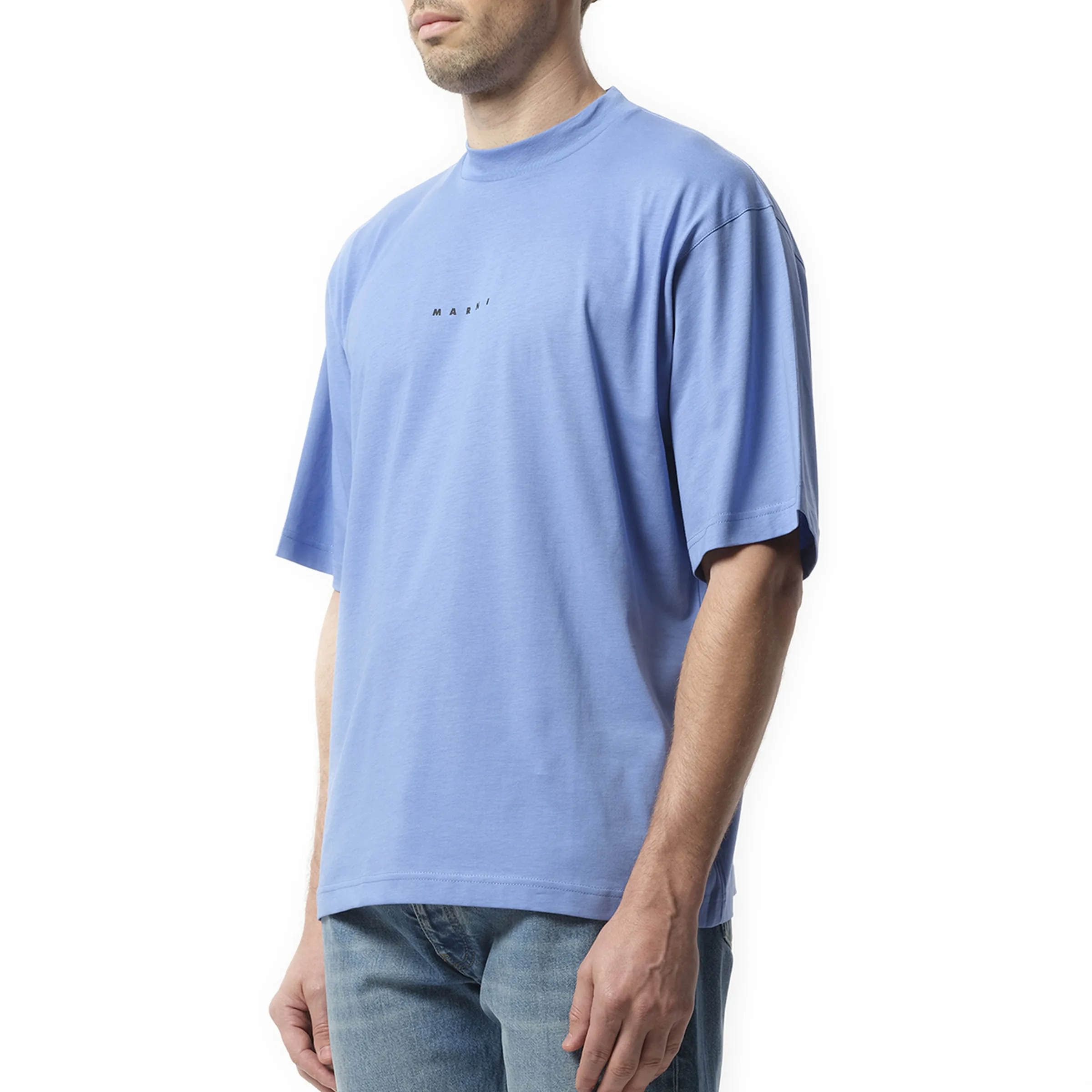 Logo T-Shirt in Blue Lilac sold by MARAIS product image thumbnail 5