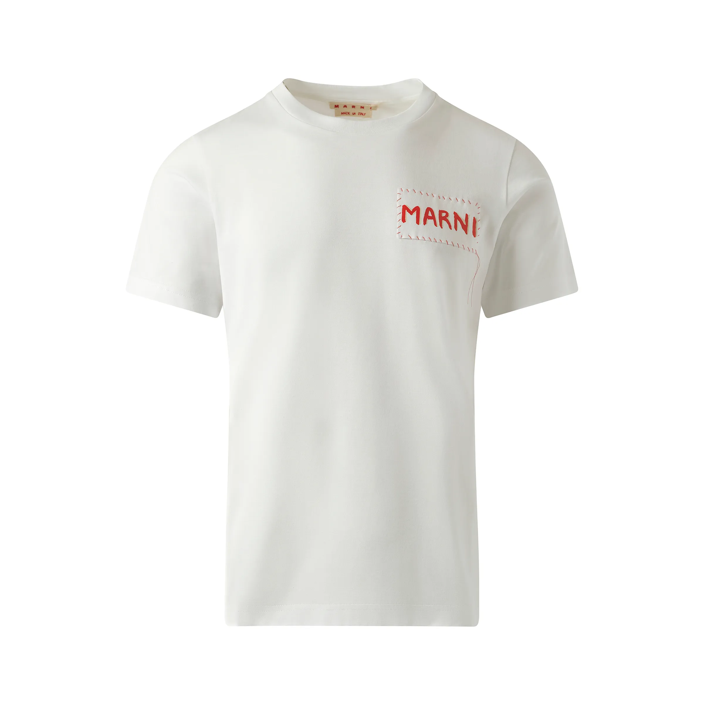Logo Patch T-Shirt in Lily White sold by MARAIS product image thumbnail 2