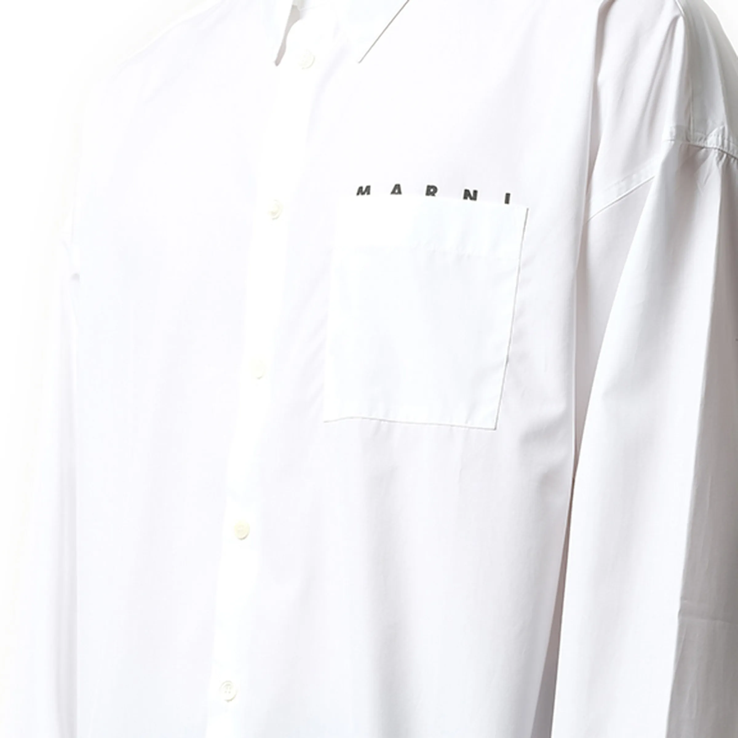 Logo Poplin Shirt in Lily White sold by MARAIS product image thumbnail 3