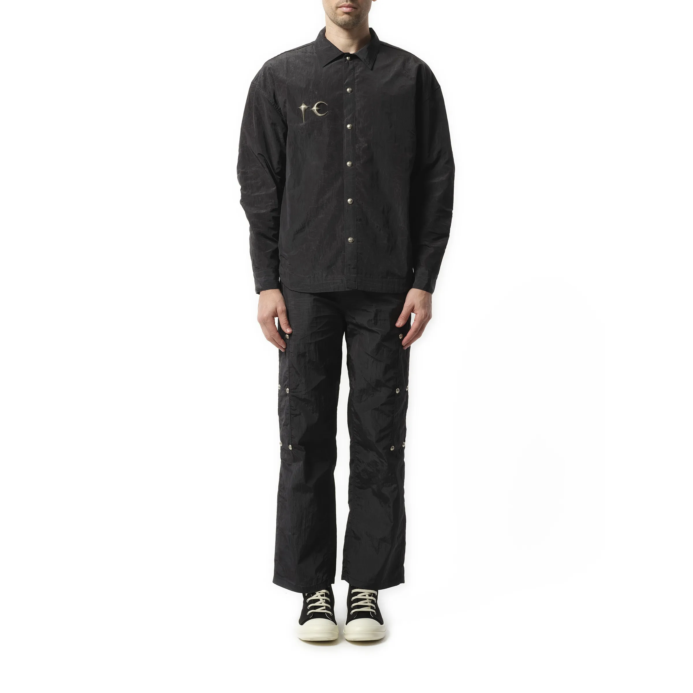 Scarred Officer Shirt in Black sold by MARAIS product image thumbnail 4
