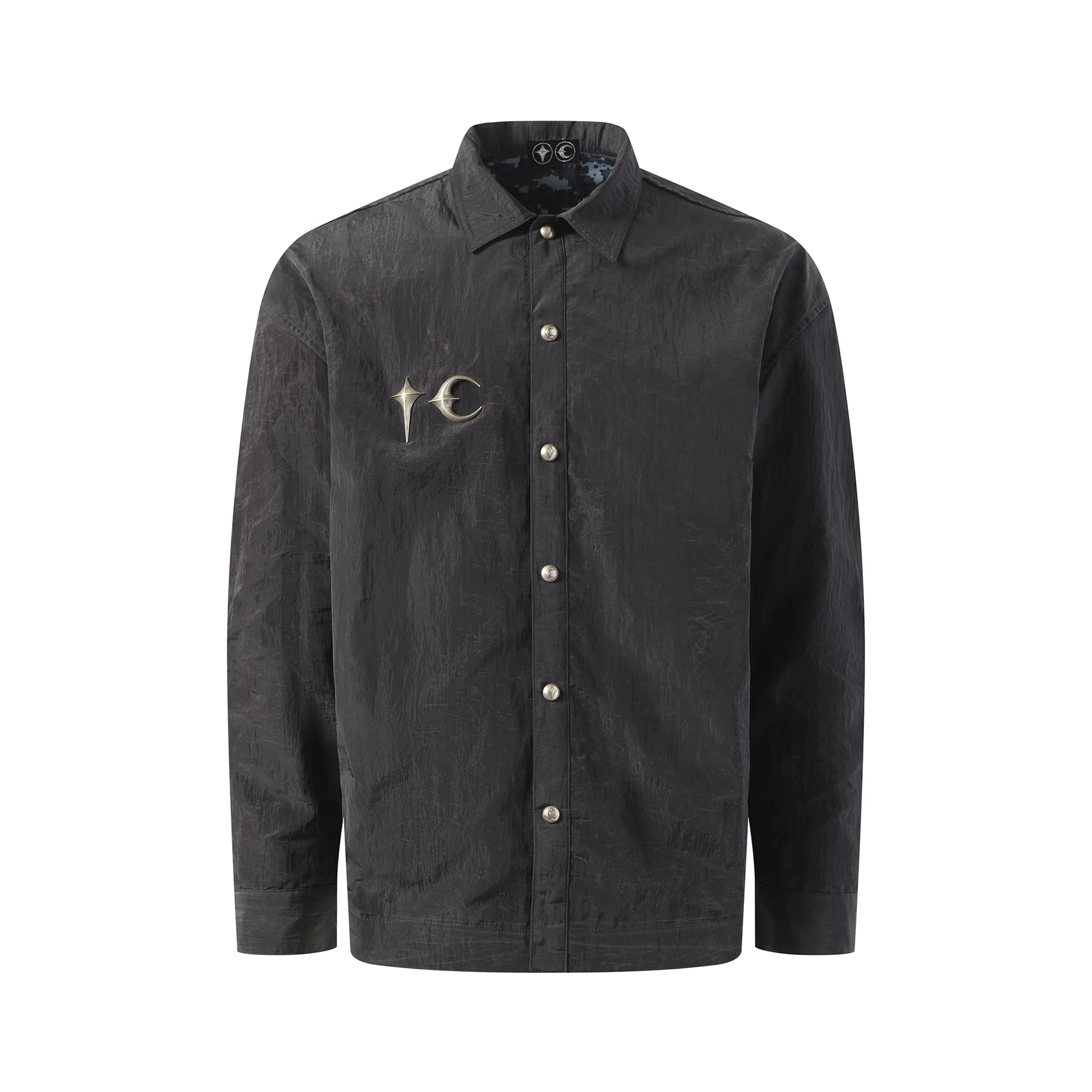 Scarred Officer Shirt in Black sold by MARAIS product image thumbnail 2