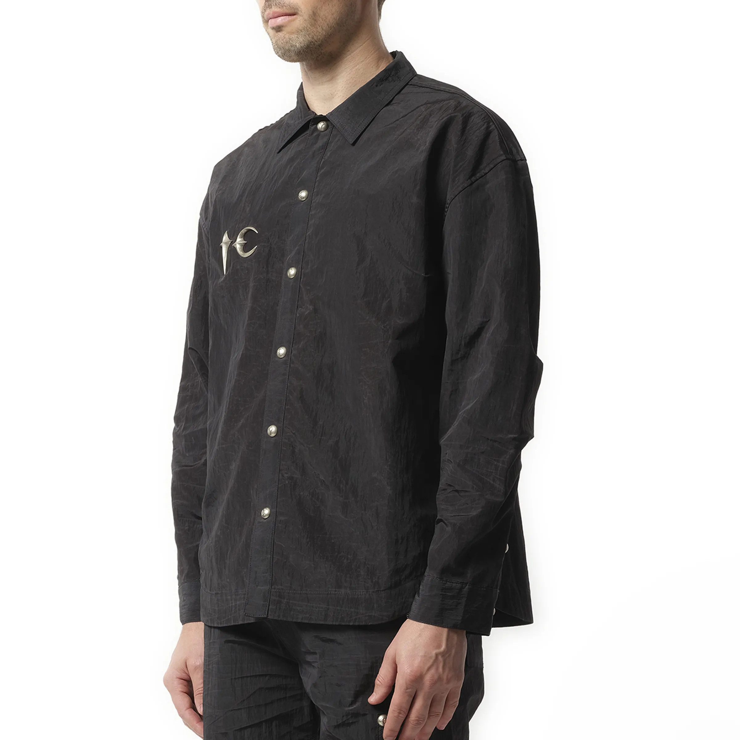 Scarred Officer Shirt in Black sold by MARAIS product image thumbnail 5
