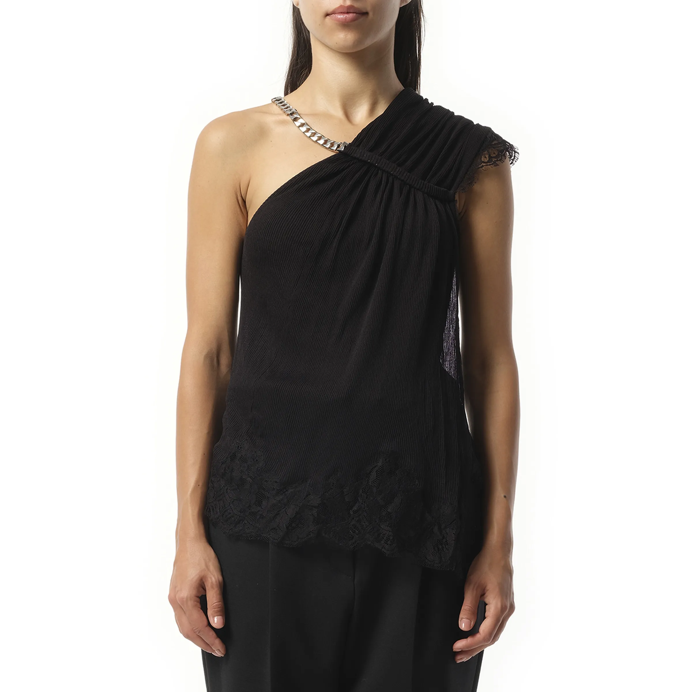 GIV - Asymmetrical Top in Black sold by MARAIS