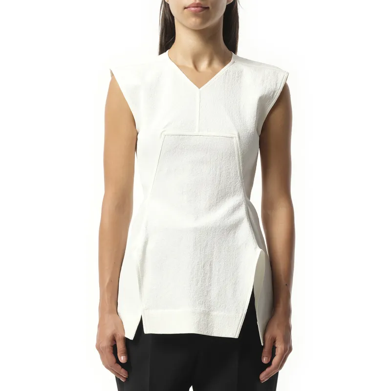 RO - V Neck Top in Milk sold by MARAIS