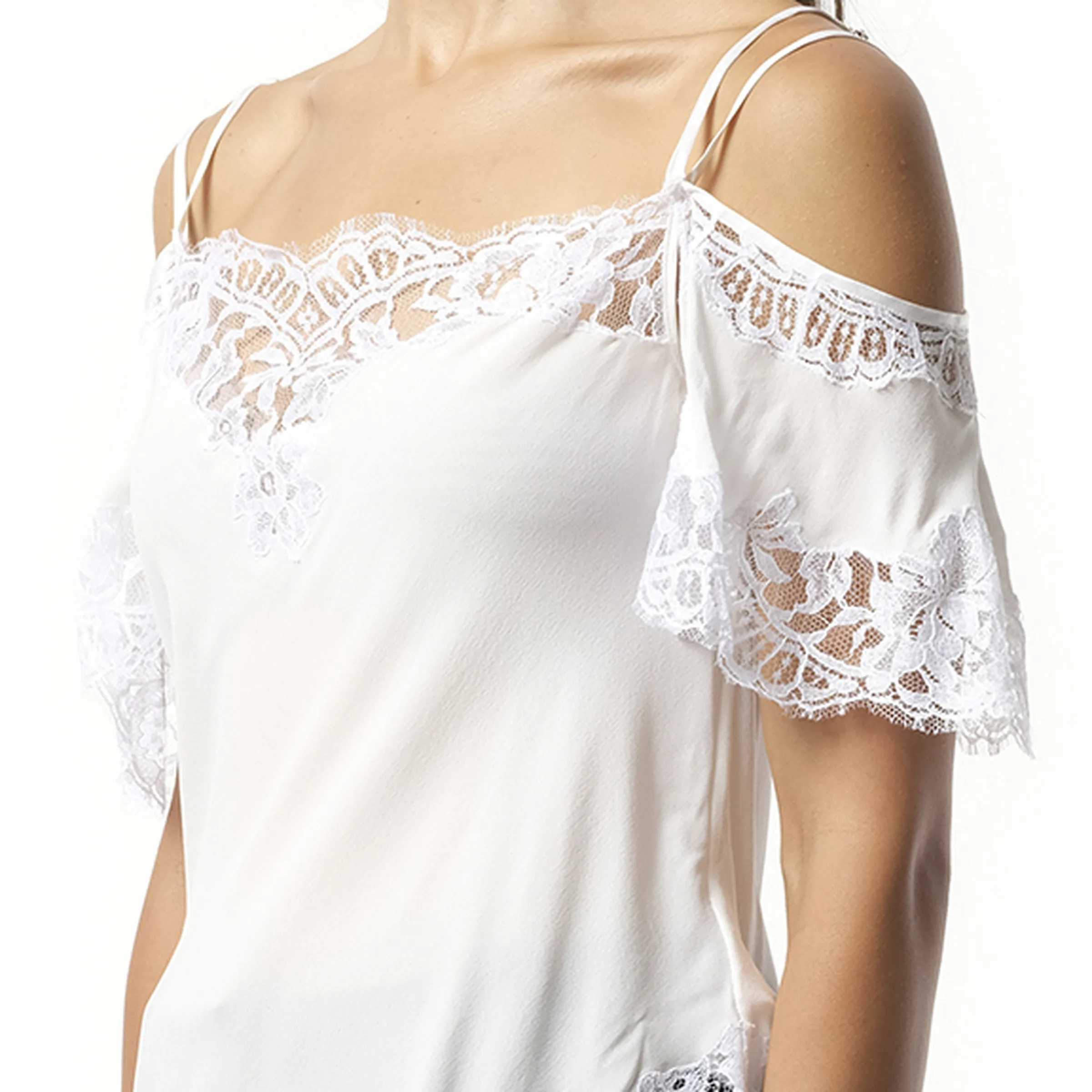 GIV - Sleeveless Top in White sold by MARAIS product image thumbnail 3