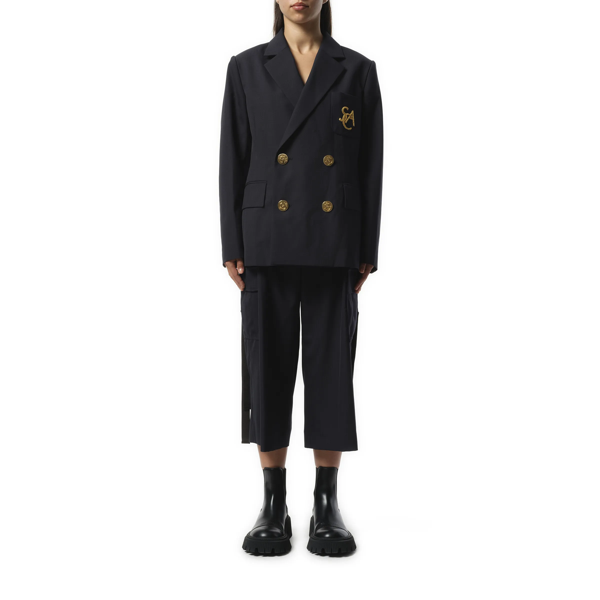 Emblem Suiting Jacket in Navy sold by MARAIS product image thumbnail 4