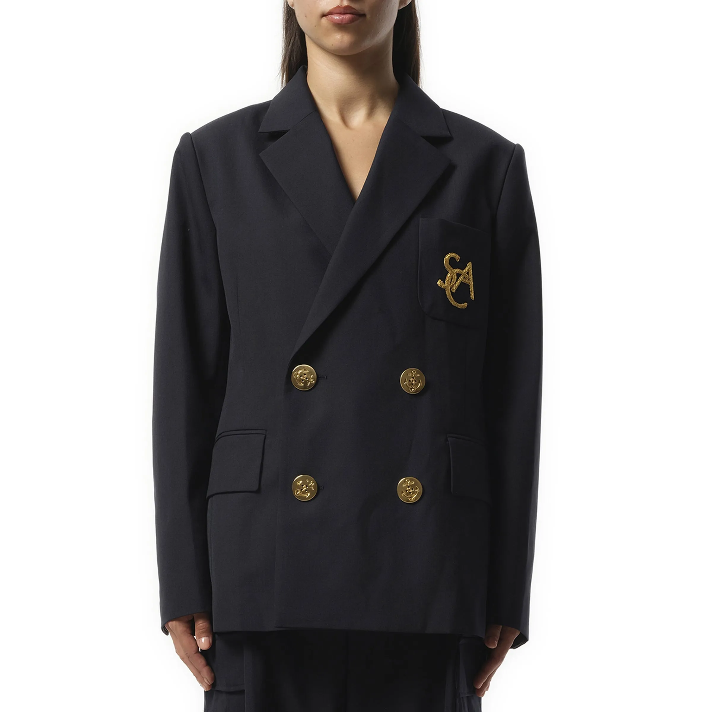Emblem Suiting Jacket in Navy sold by MARAIS