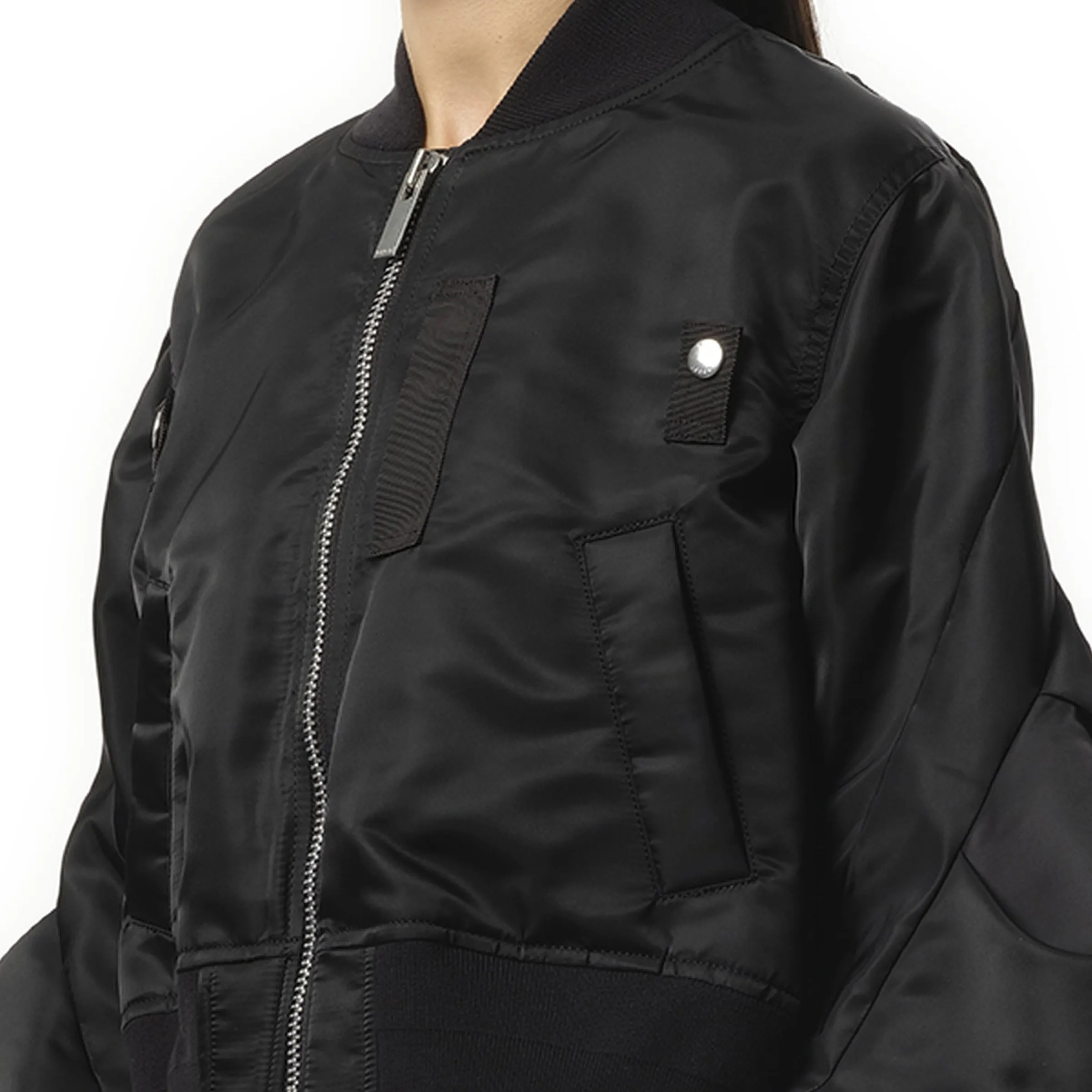 Nylon Twill Balloon Blouson in Black sold by MARAIS product image thumbnail 3