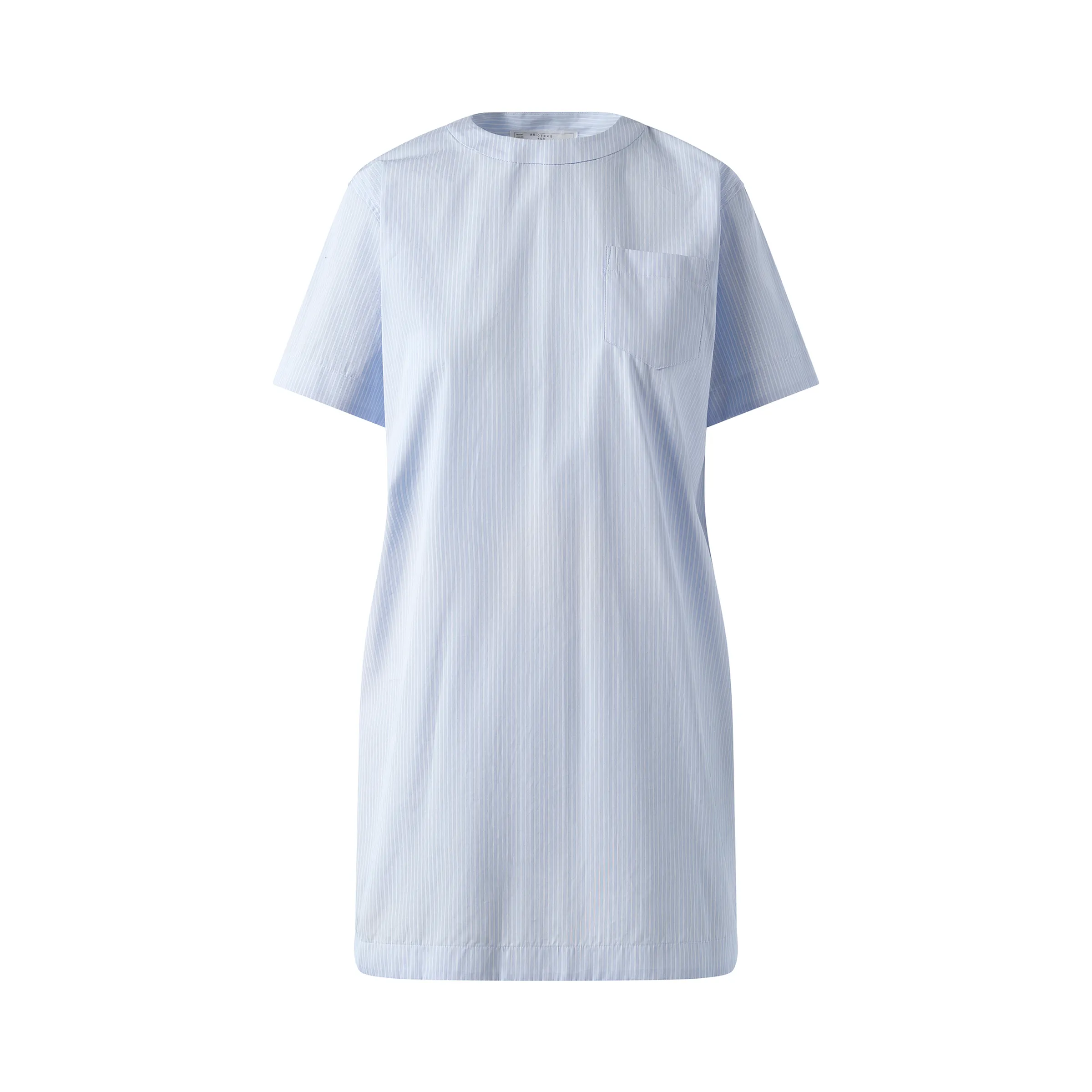 Poplin Dress in Light Blue Stripe sold by MARAIS product image thumbnail 2