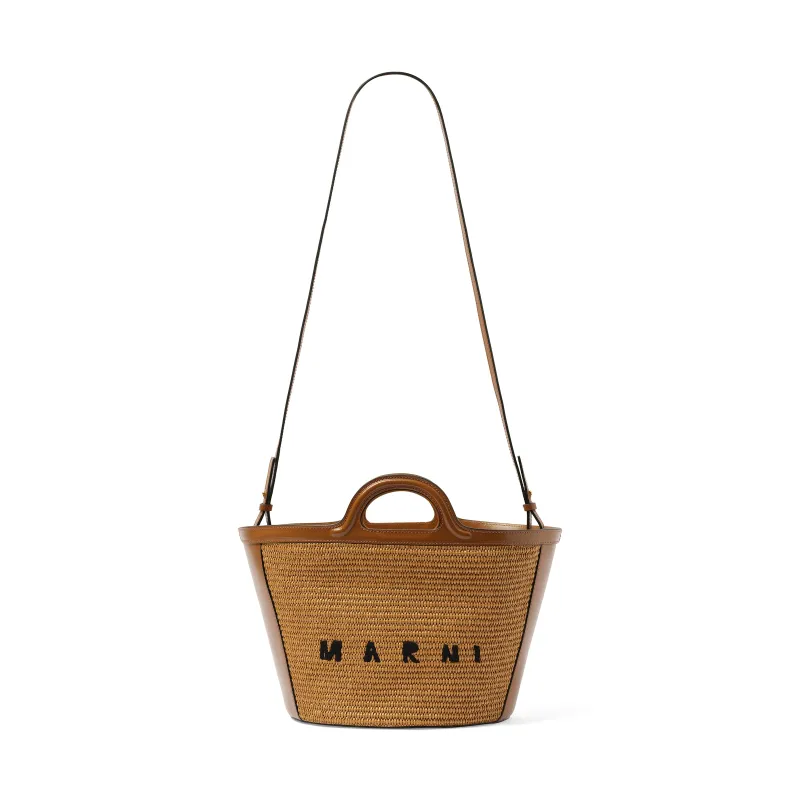 Tropicalia Small Shopper Bag in Raw Sienna sold by MARAIS