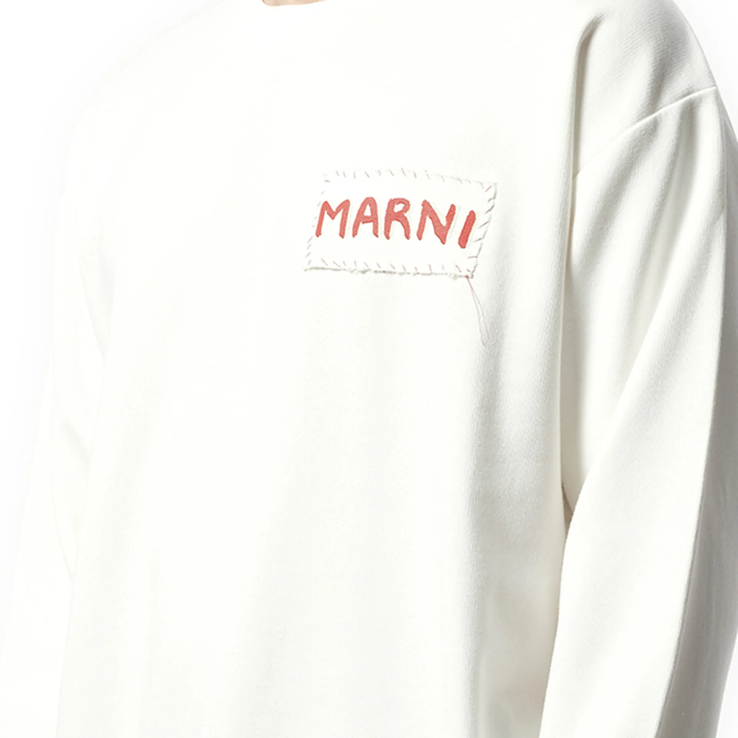 Logo Patch Sweatshirt in Natural White sold by MARAIS product image thumbnail 3
