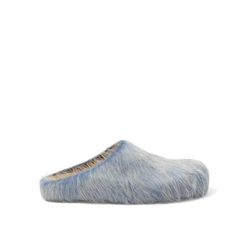 Fussbett Sabot Mule in Blue Lilac made by Marni