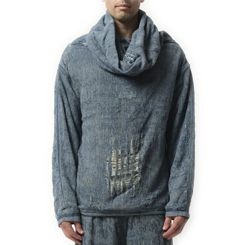 Runway Umbrix Sweater in Blue sold by MARAIS