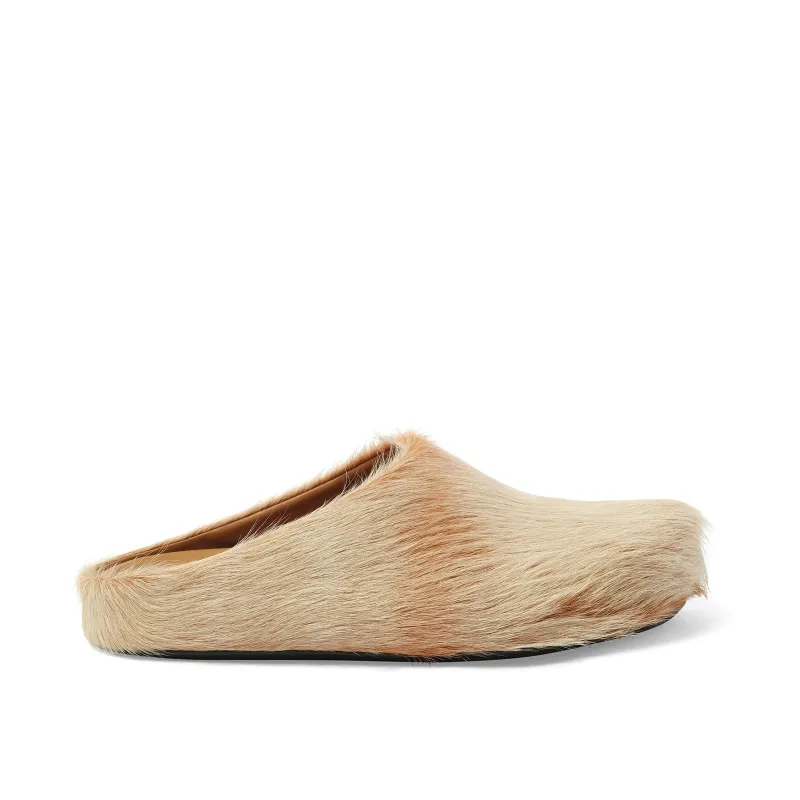 Fussbett Sabot Mule in Winter Wheat made by Marni