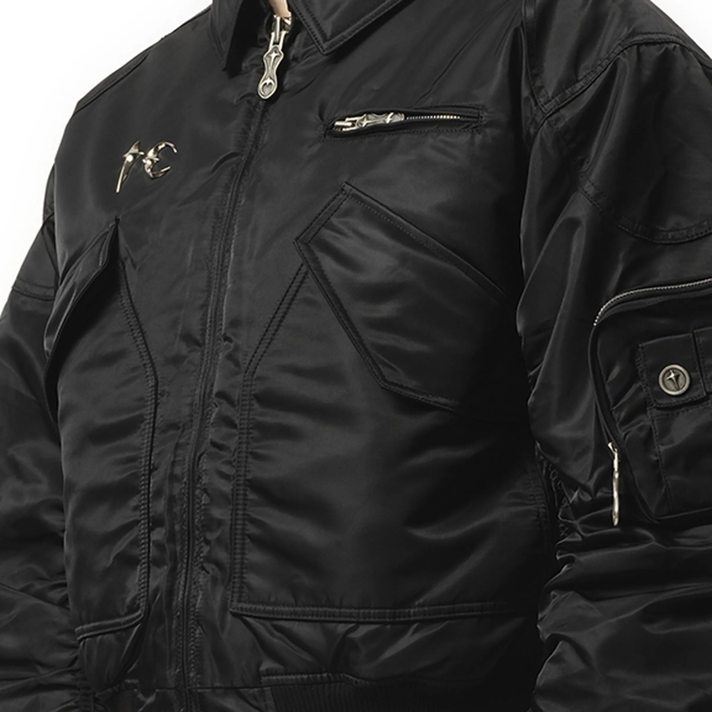 a wingless bird Jacket in Black sold by MARAIS product image thumbnail 3