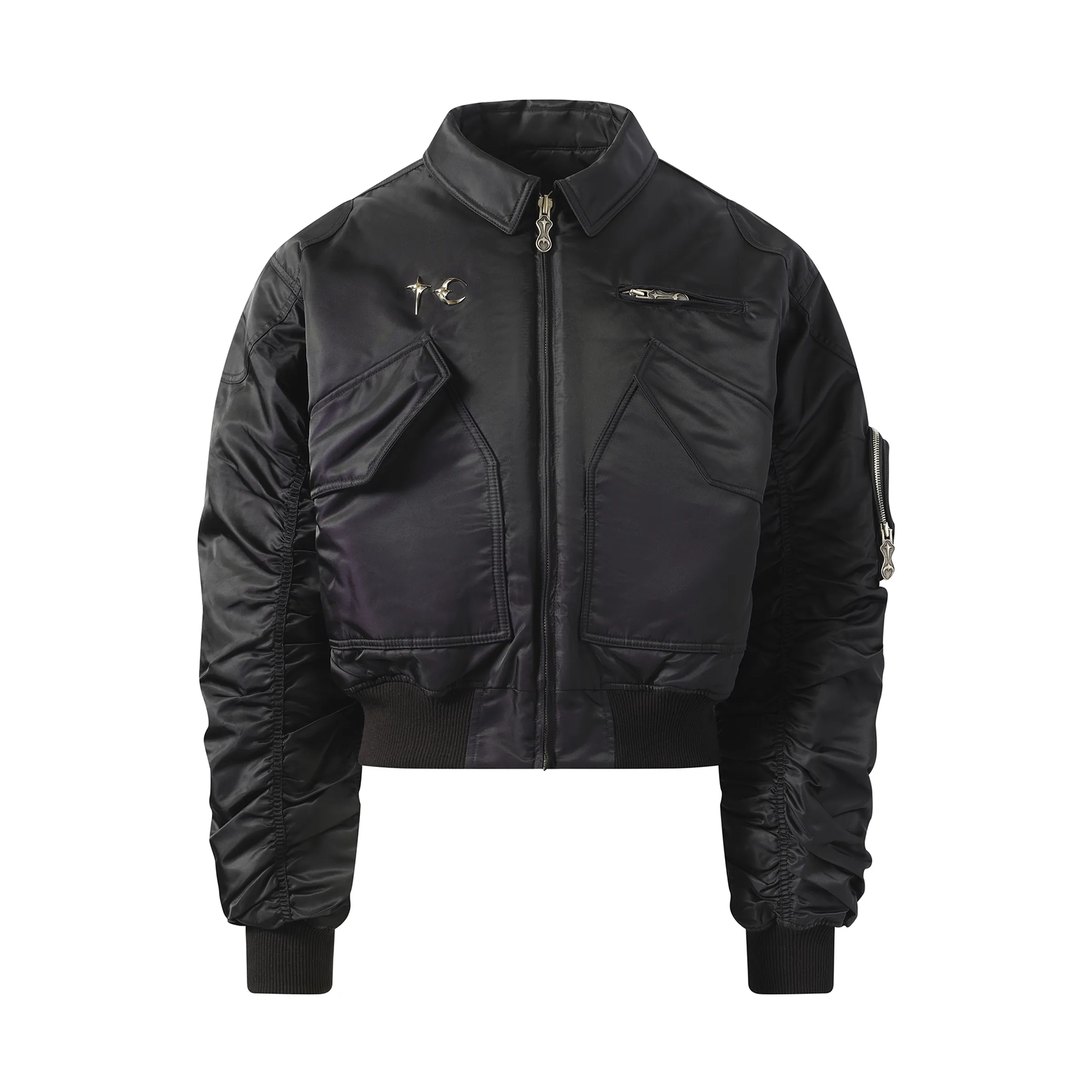 a wingless bird Jacket in Black sold by MARAIS product image thumbnail 2