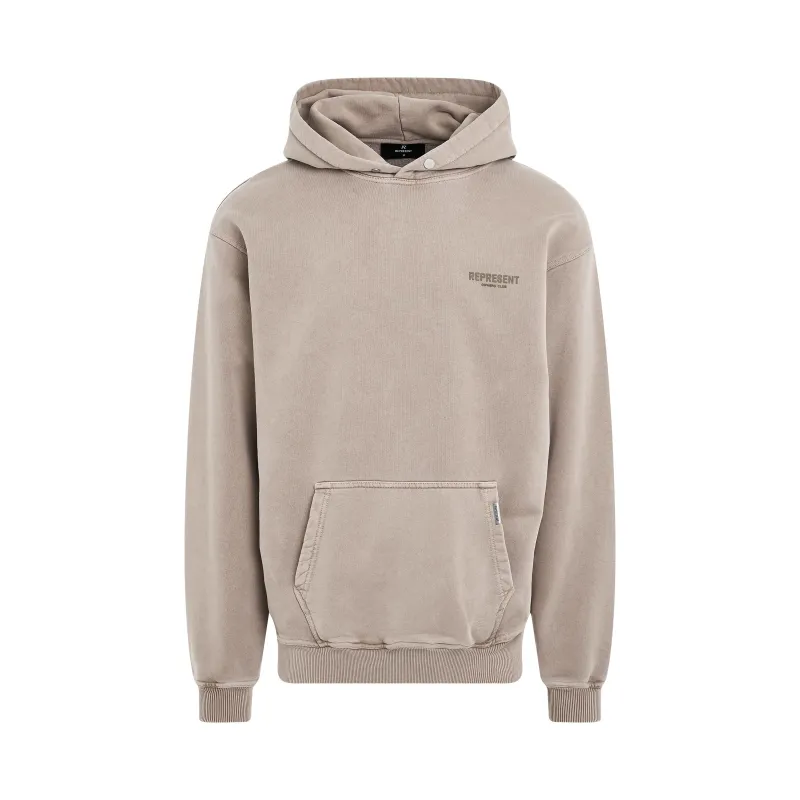 Represent Owners Club Hoodie in Mushroom sold by MARAIS