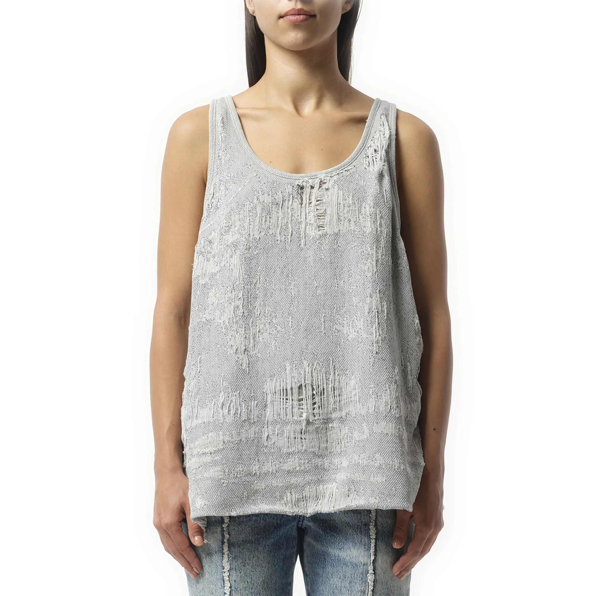 DE-Dalby Distressed Top in Blue sold by MARAIS