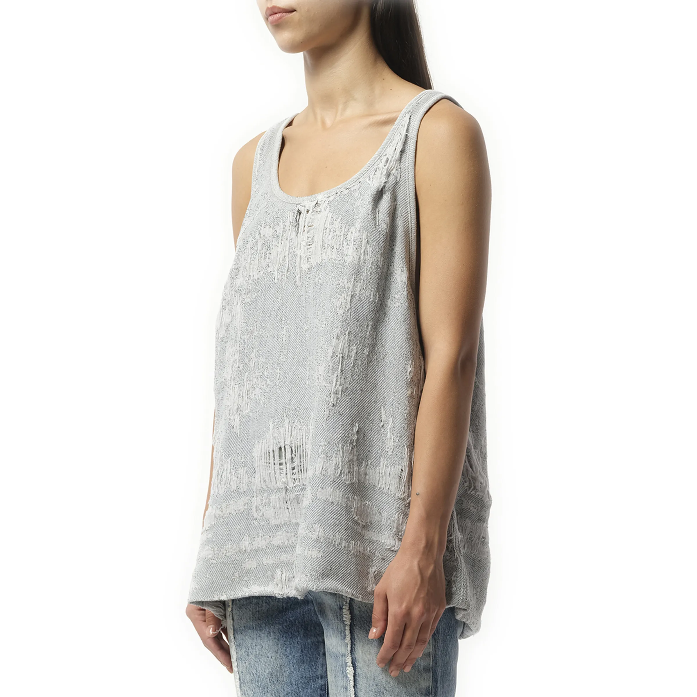 DE-Dalby Distressed Top in Blue sold by MARAIS product image thumbnail 5