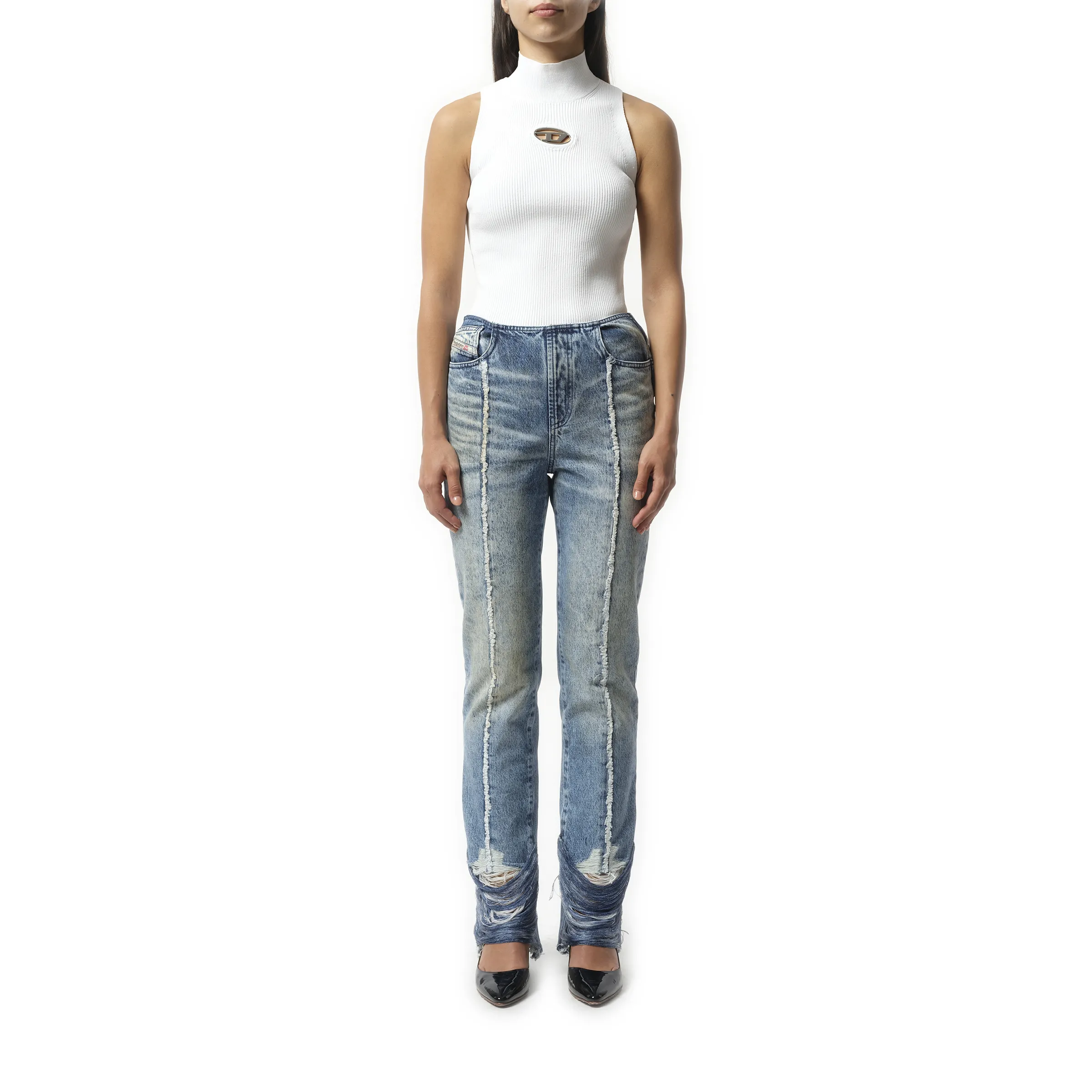 D-Ginna Jeans in Blue sold by MARAIS product image thumbnail 4