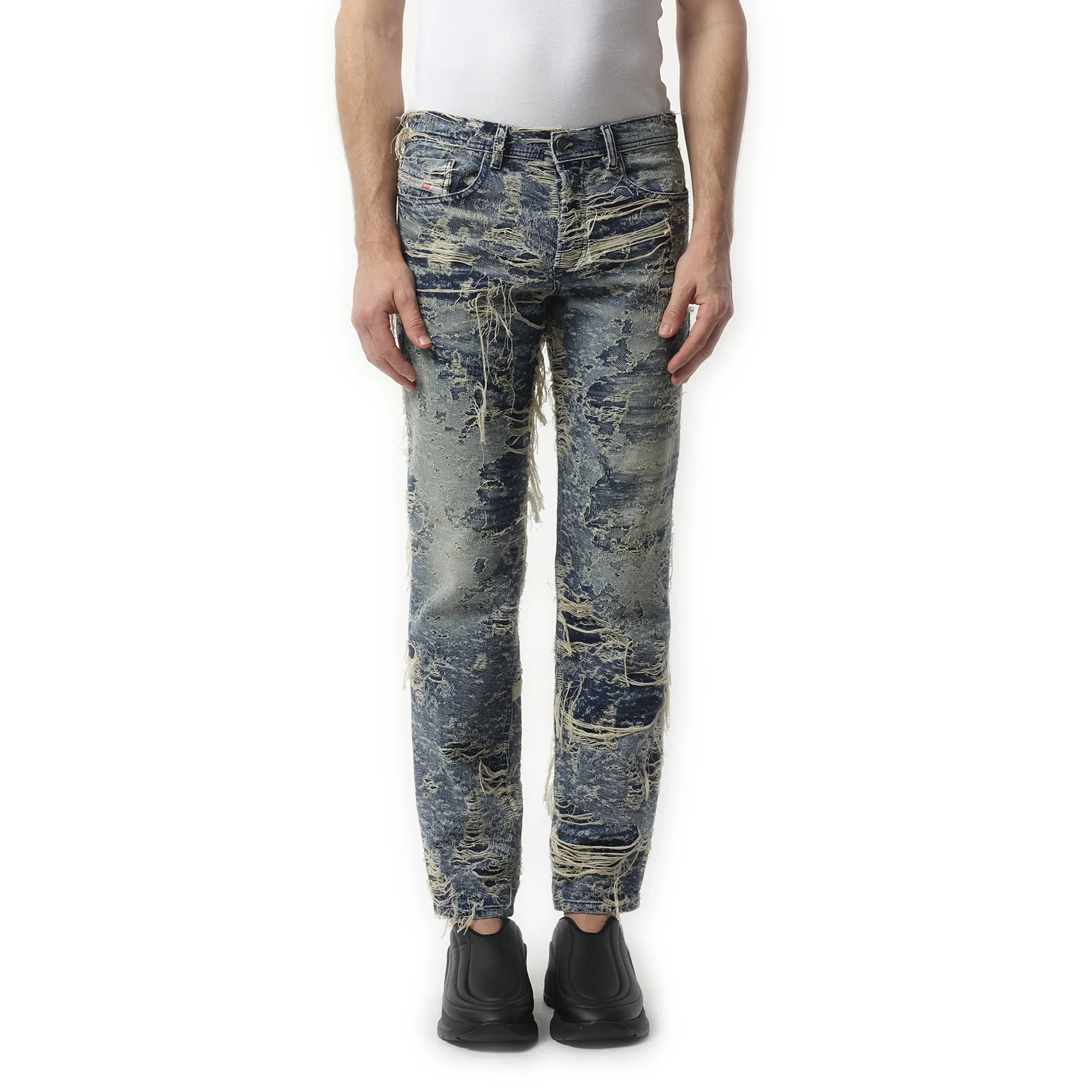 2023 D-Finitive Distressed Jeans in Blue sold by MARAIS