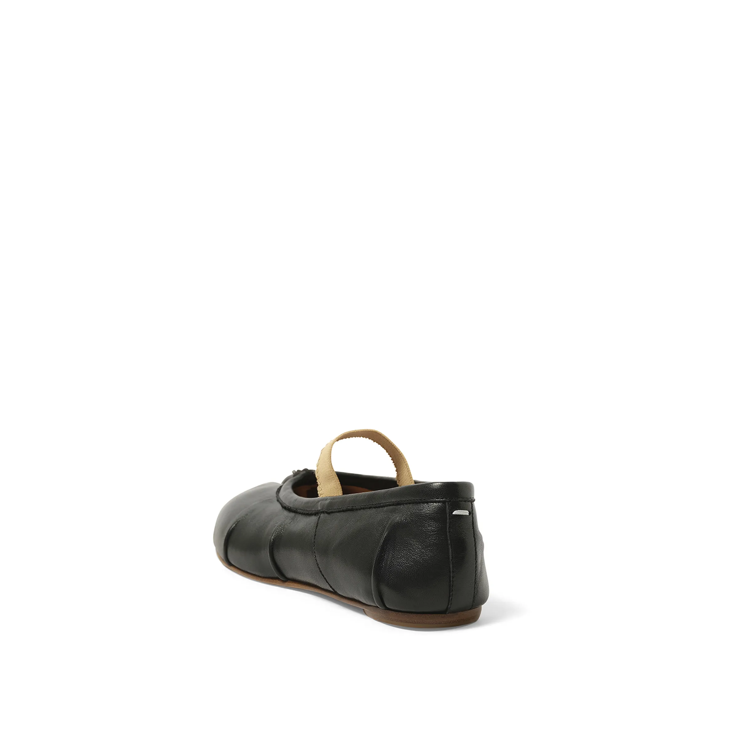 Tabi Ballerina Flat Elastic Band in Black/Nude sold by MARAIS product image thumbnail 3