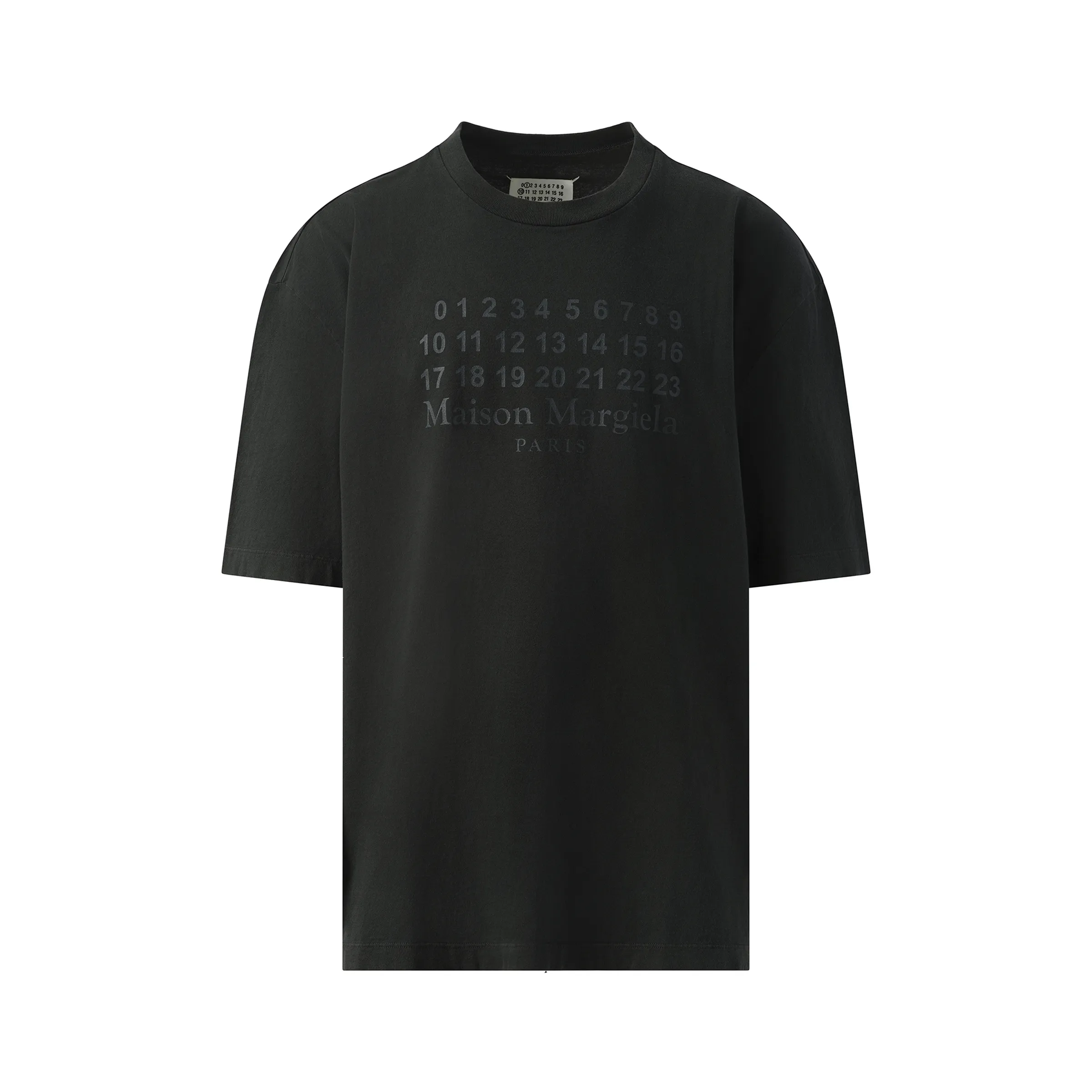Number Logo T-Shirt in Washed Black sold by MARAIS product image thumbnail 2