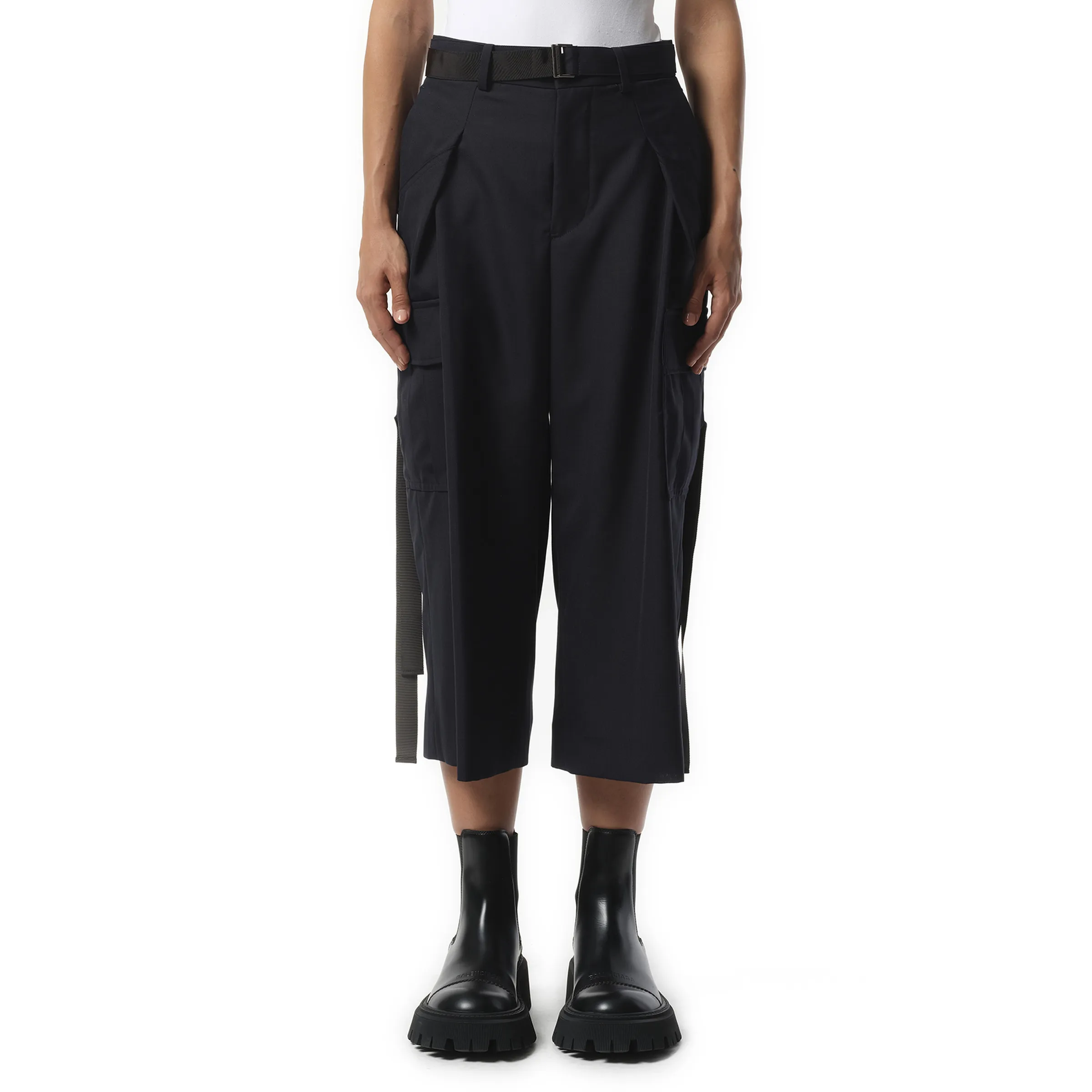 Suiting Cargo Pants in Navy sold by MARAIS