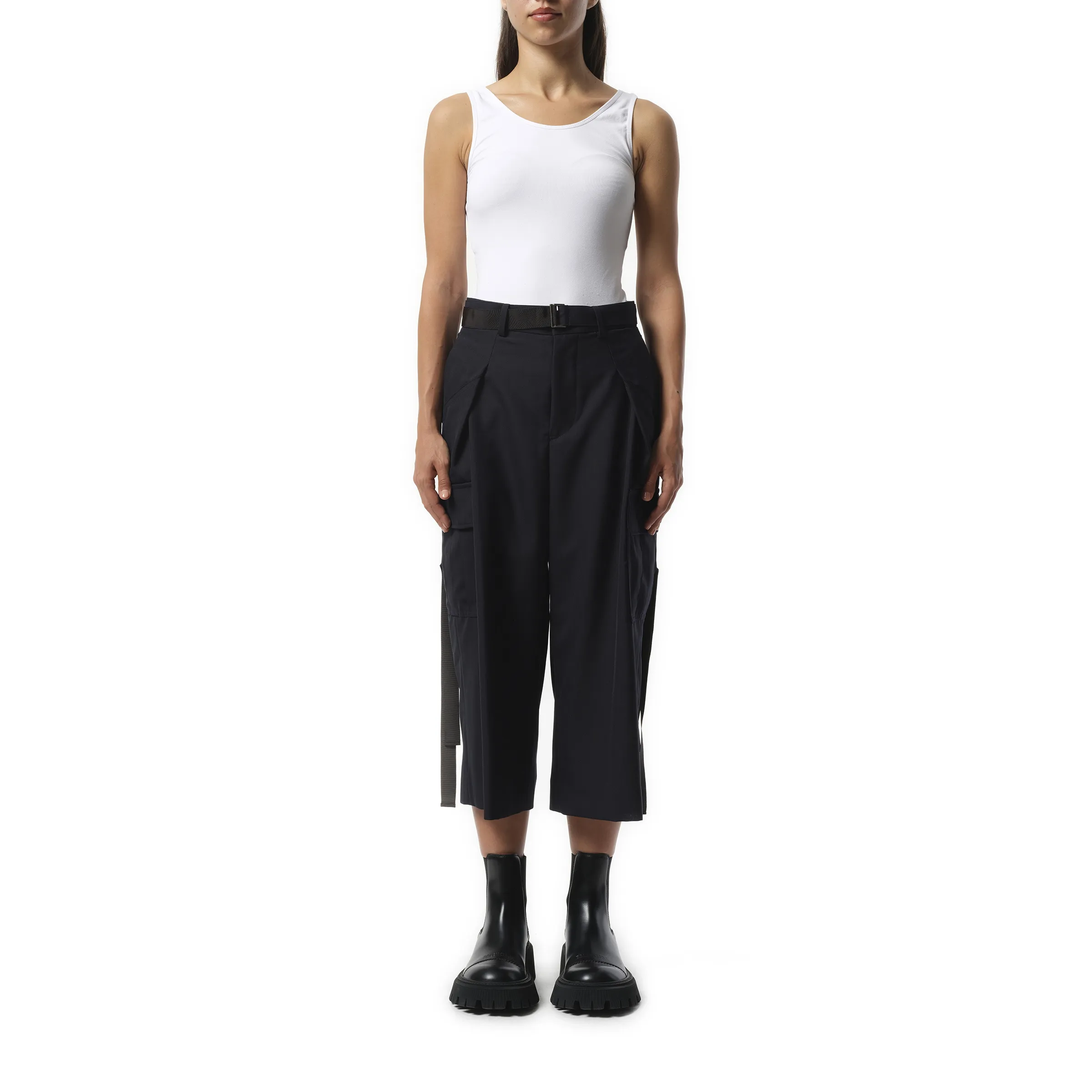 Suiting Cargo Pants in Navy sold by MARAIS product image thumbnail 4