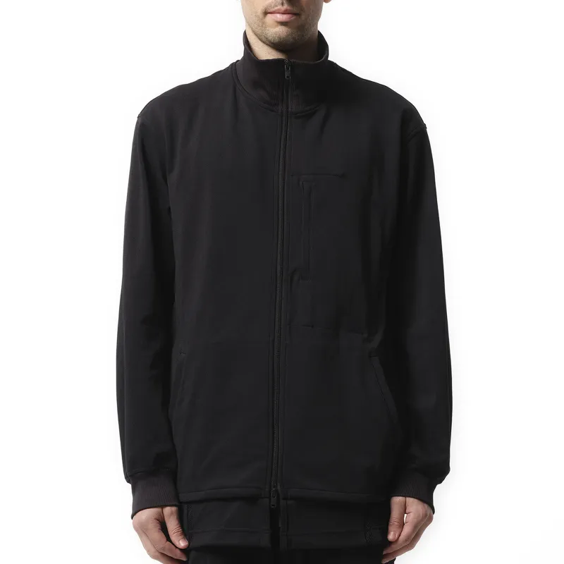 3 Stripe Relax Track Top in Black sold by MARAIS