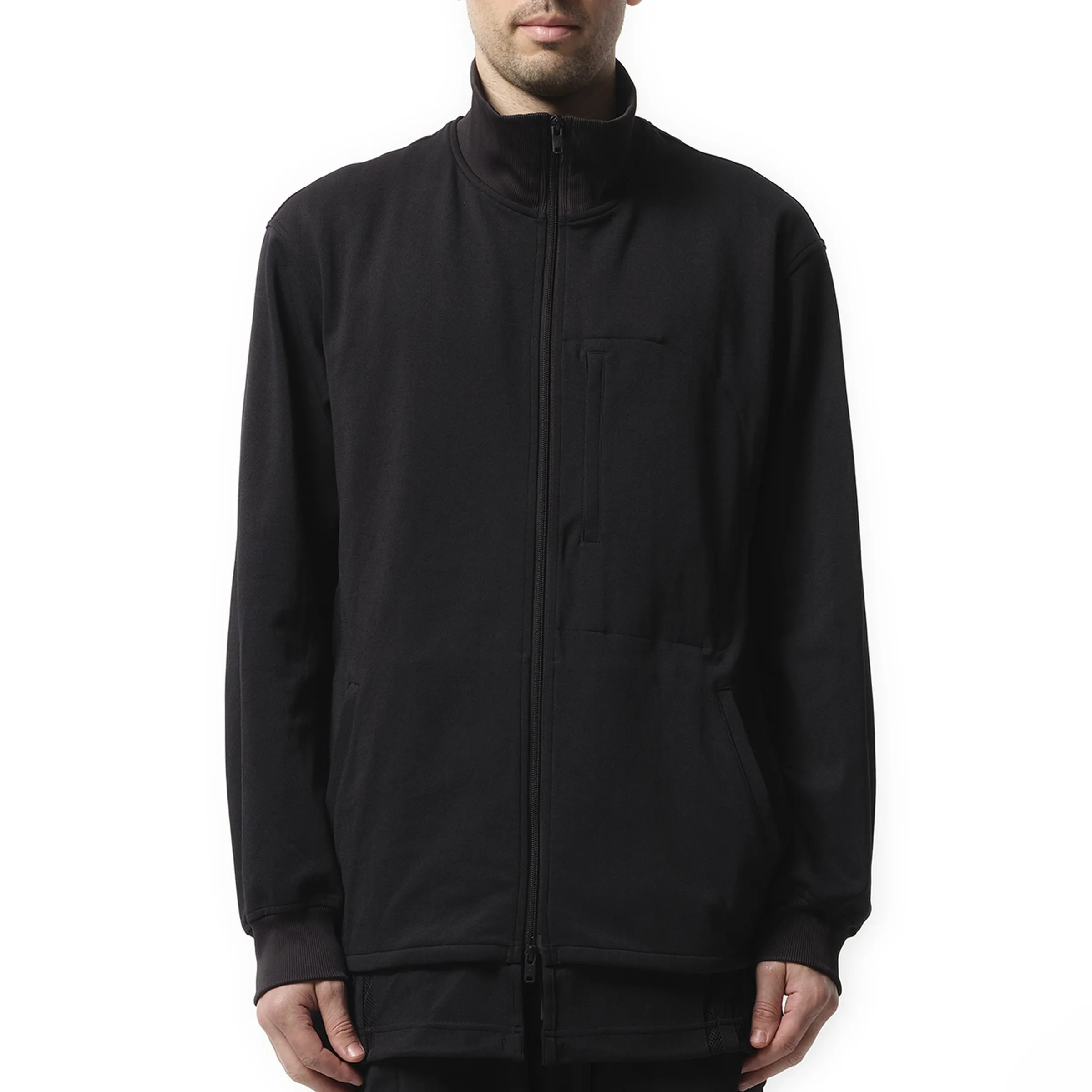 3 Stripe Relax Track Top in Black sold by MARAIS