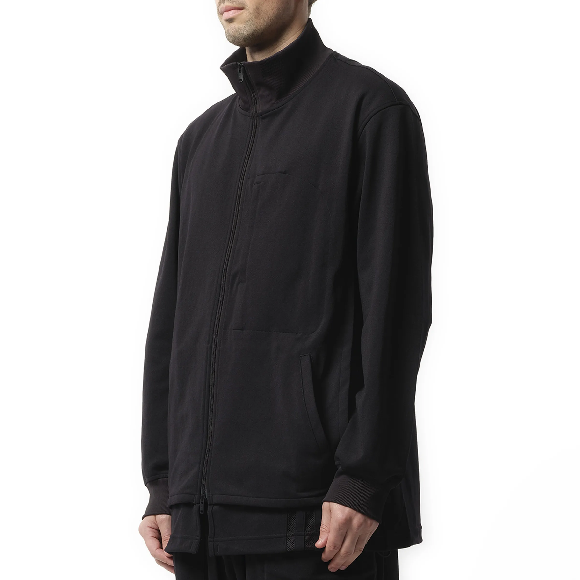 3 Stripe Relax Track Top in Black sold by MARAIS product image thumbnail 5