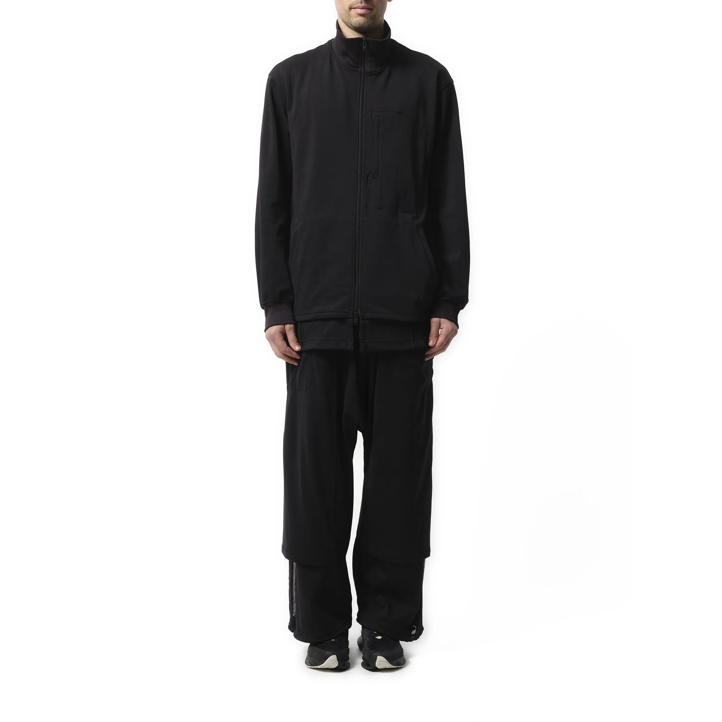 3 Stripe Relax Track Top in Black sold by MARAIS product image thumbnail 4