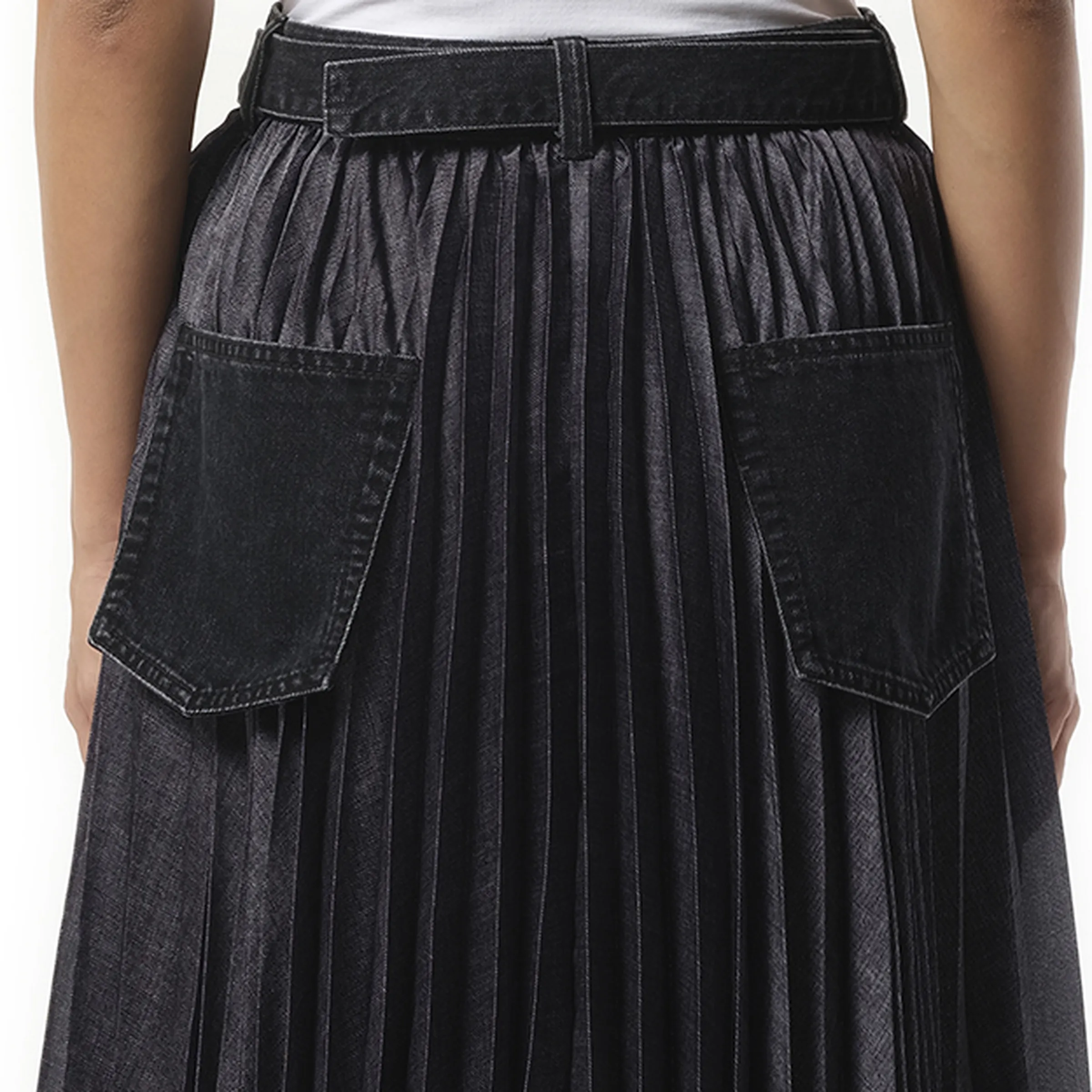 Denim Skirt in Black sold by MARAIS product image thumbnail 3