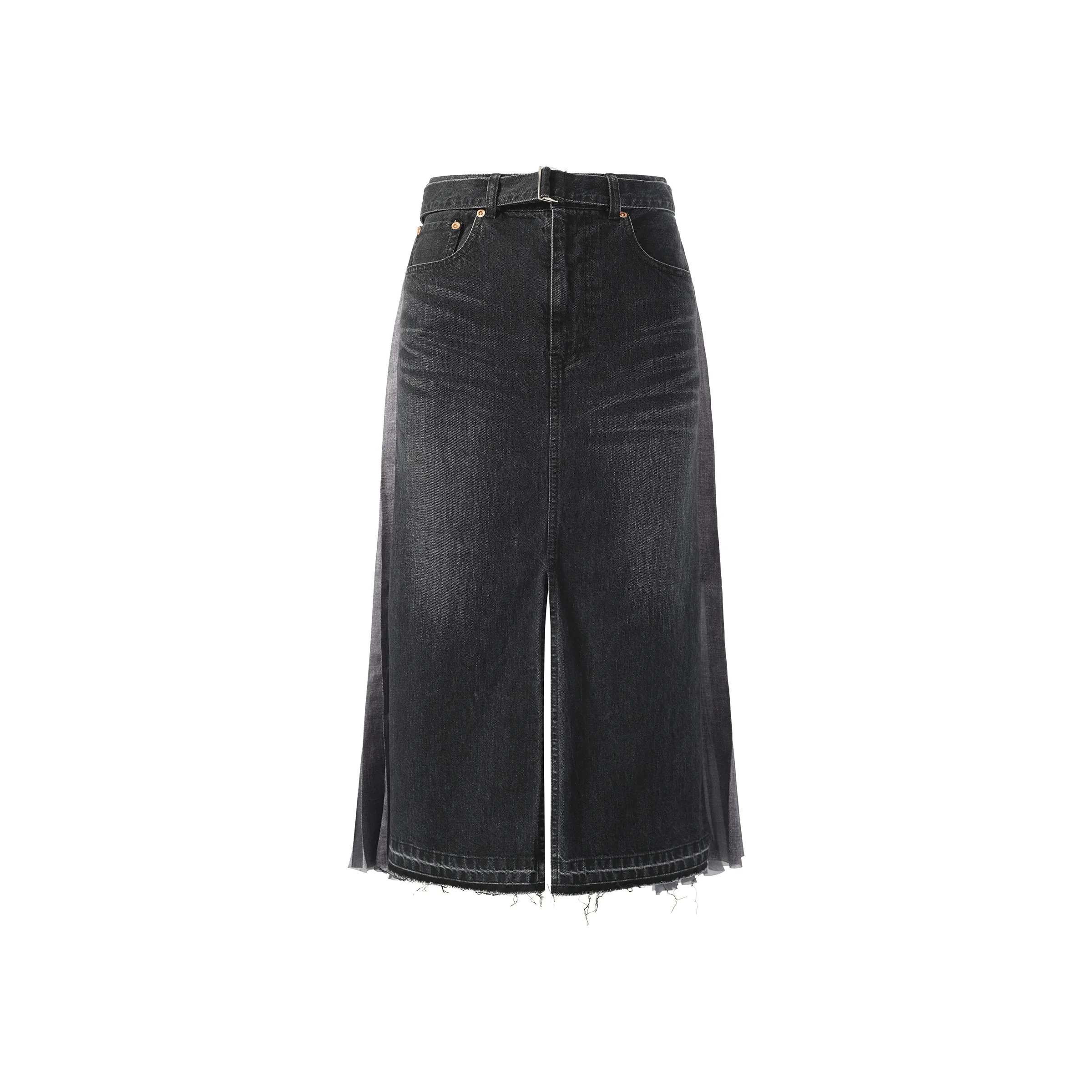 Denim Skirt in Black sold by MARAIS product image thumbnail 2