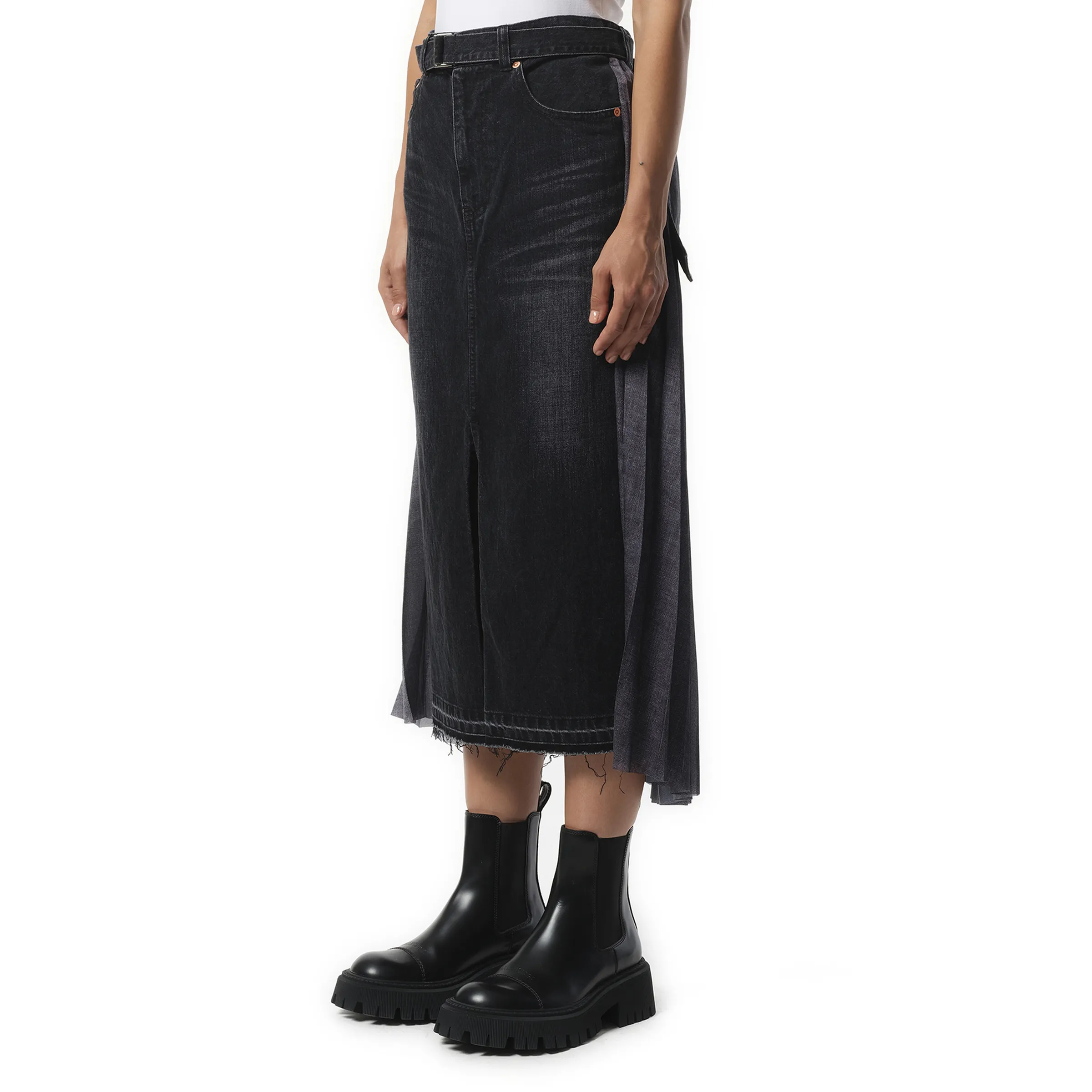 Denim Skirt in Black sold by MARAIS product image thumbnail 5