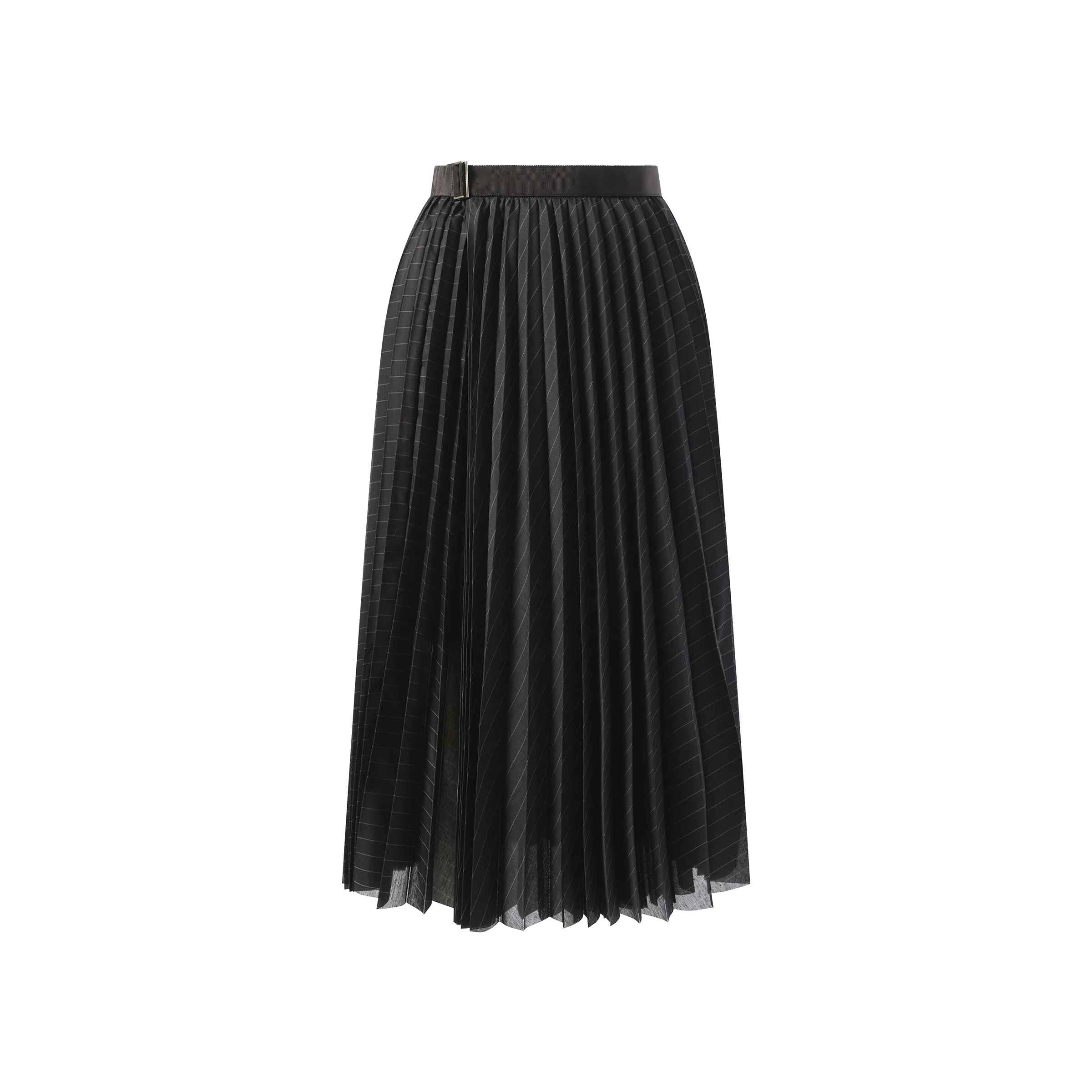 Spun Organza Skirt in Black Stripe sold by MARAIS product image thumbnail 2