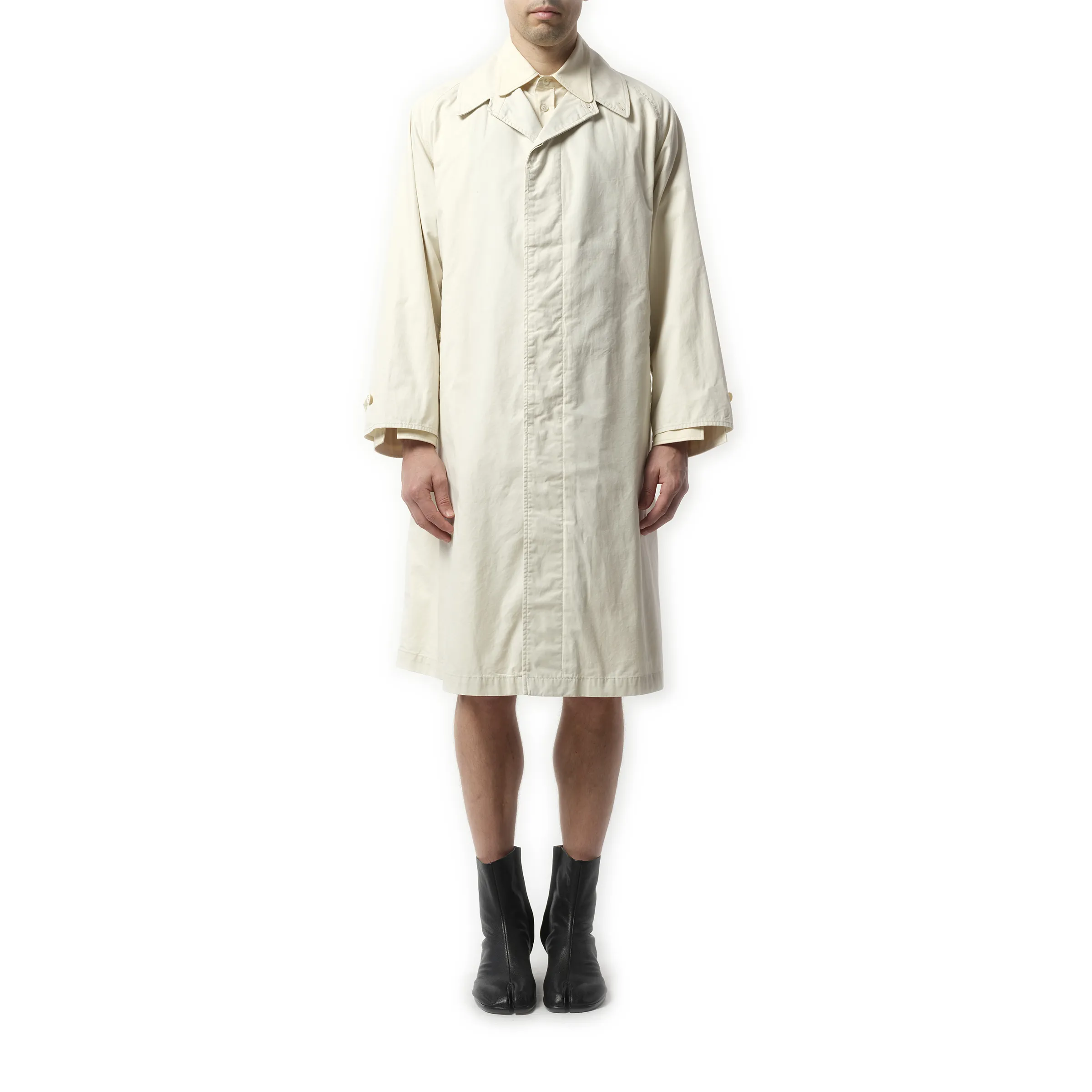 Trench Rain Coat in Ivory sold by MARAIS product image thumbnail 4
