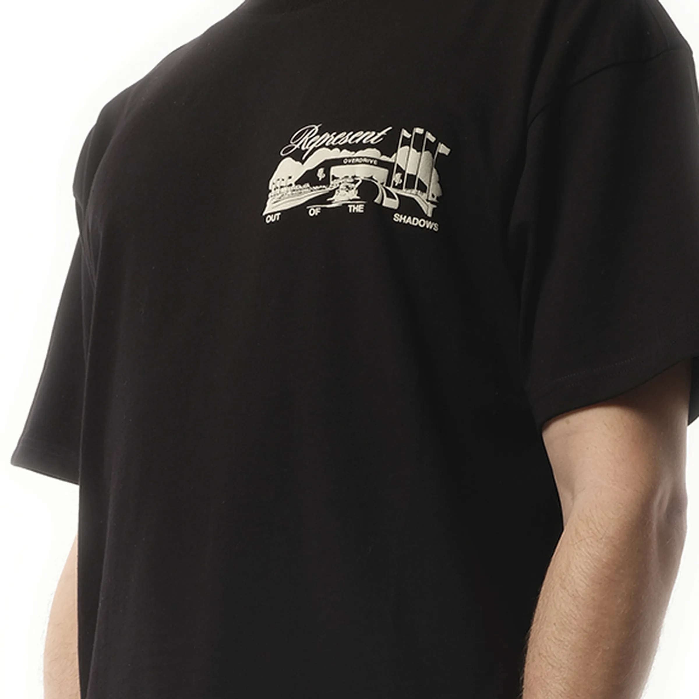 Race Way T-Shirt in Jet Black sold by MARAIS product image thumbnail 3
