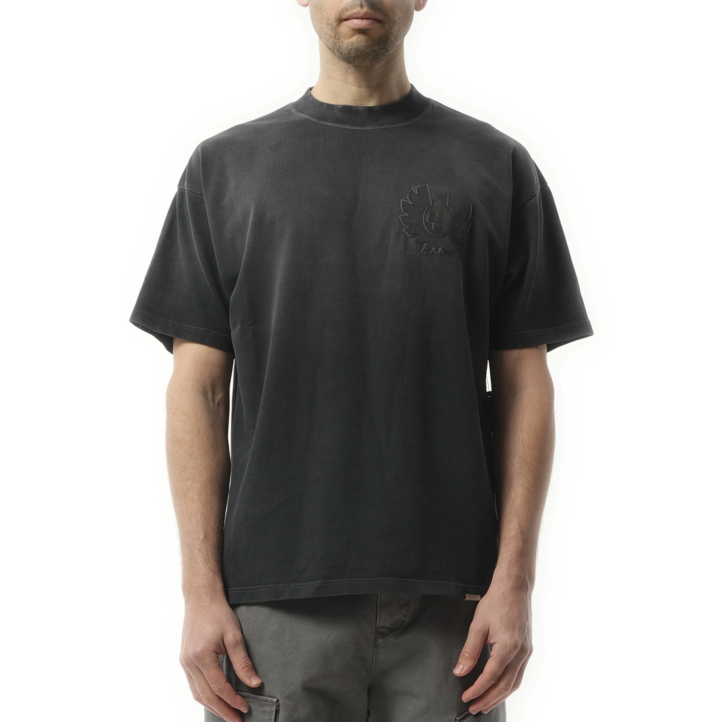 Represent X Belstaff Outline Pheonix T-Shirt in Shadow sold by MARAIS